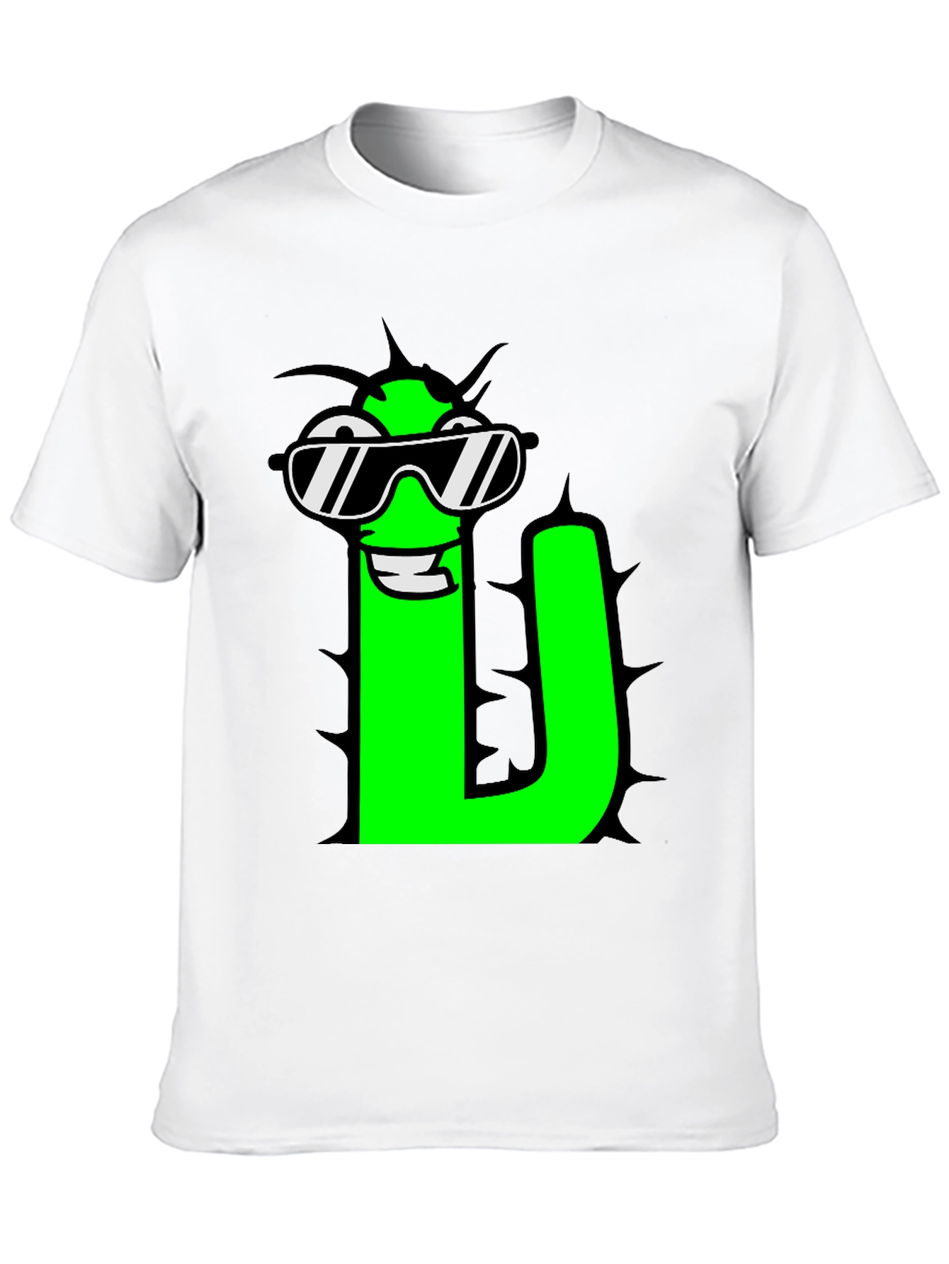 Black Cool Letter "U" Graphic T-Shirt view 10