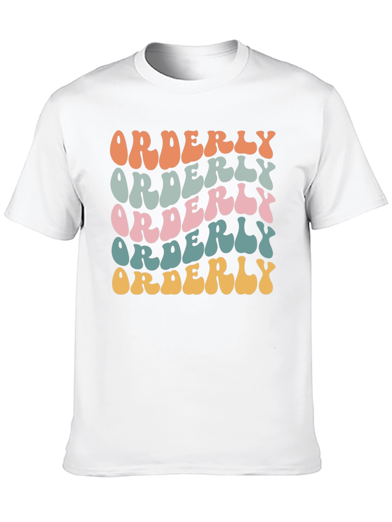 Black Orderly Retro Style Graphic Tee - Black view 10