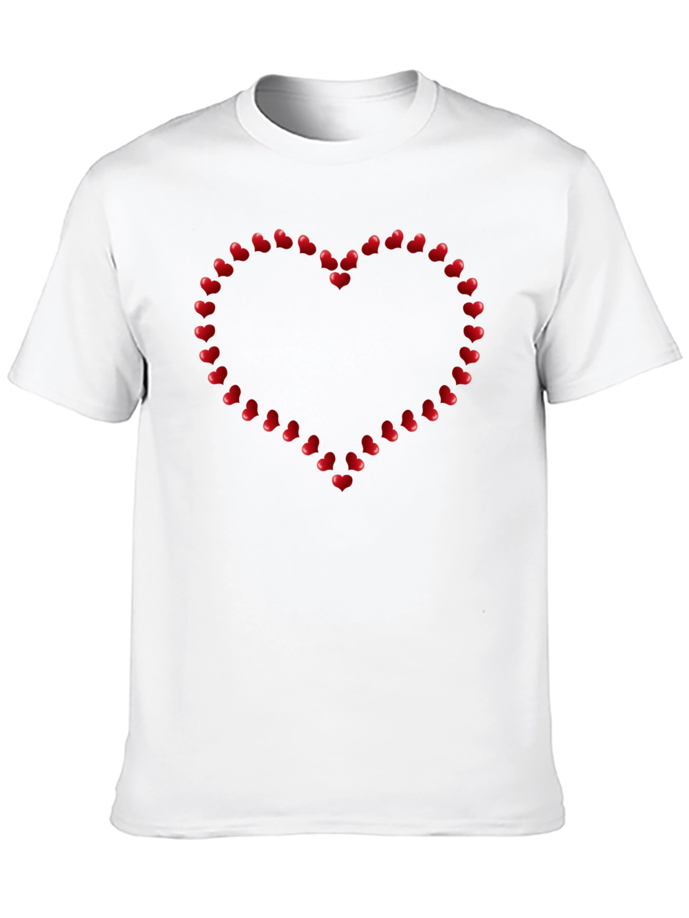 Black Heart-Shaped Valentine's Day T-Shirt view 10