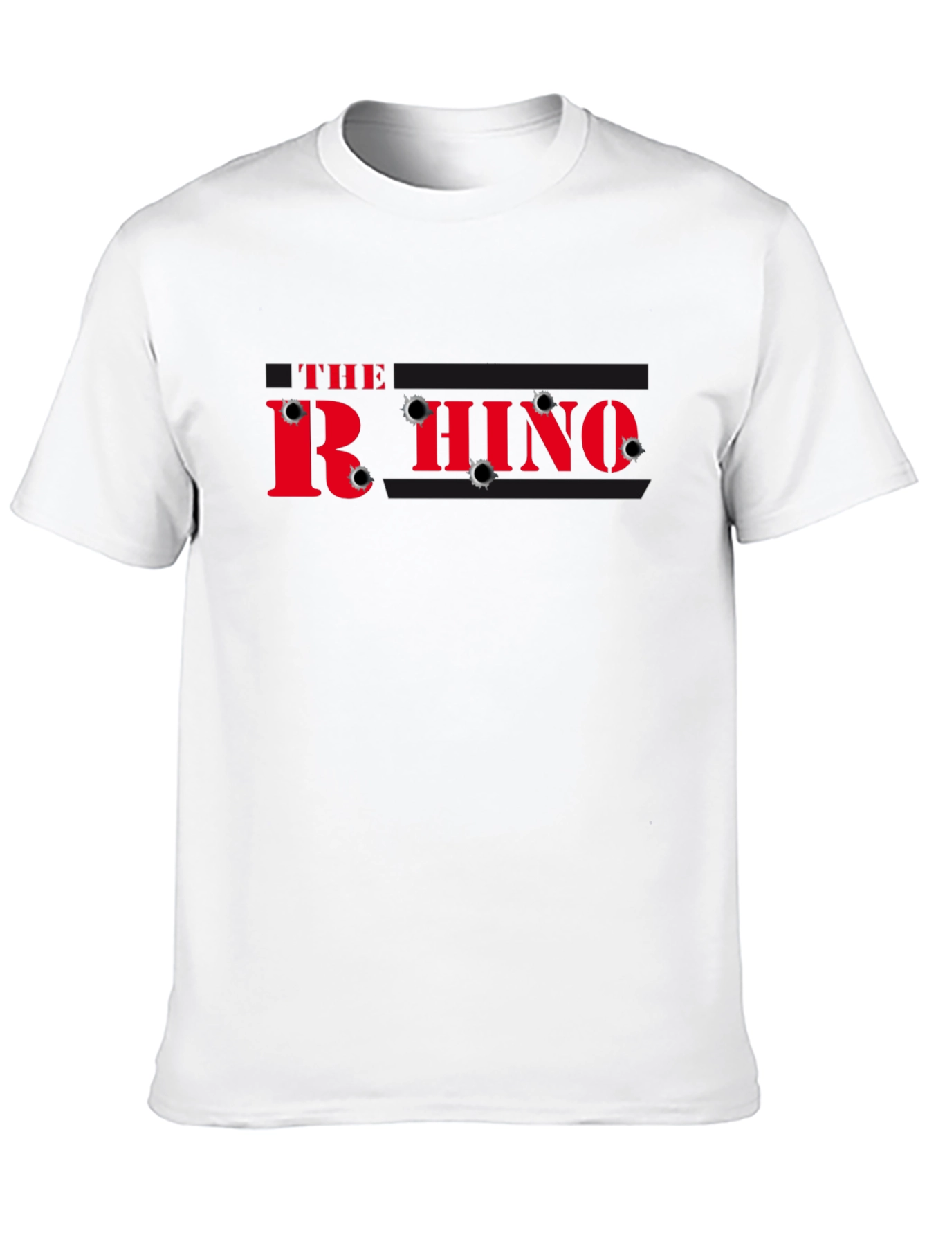 Black The Rhino Bullet Hole T-Shirt view 10