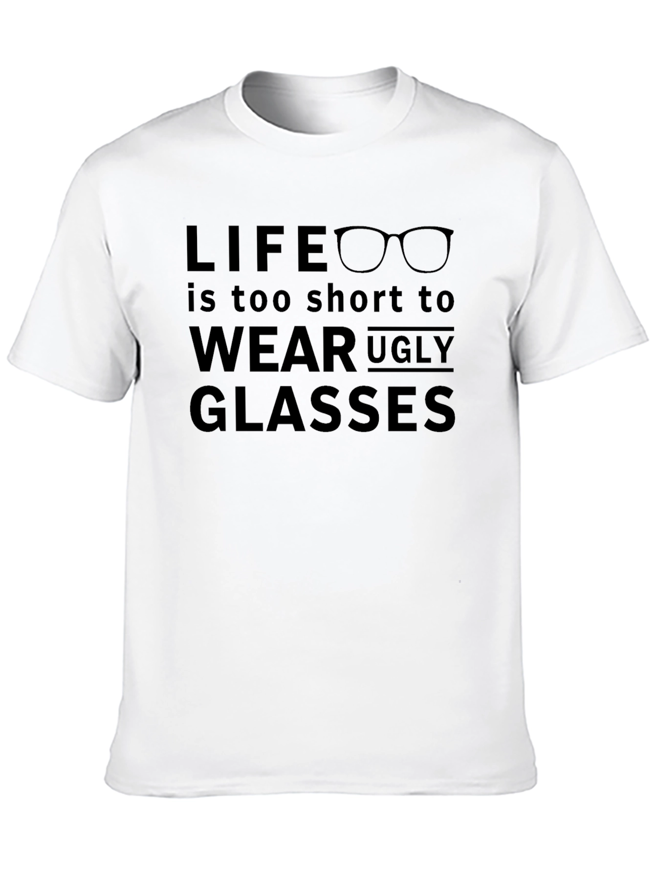 Black Life is too short - Funny Glasses T-shirt view 10