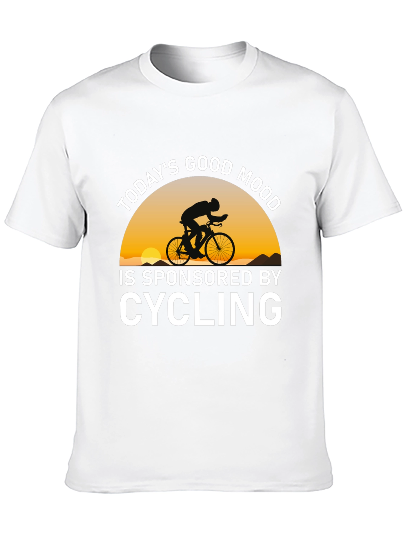 Black Cycling Sponsored Good Mood T-Shirt view 10