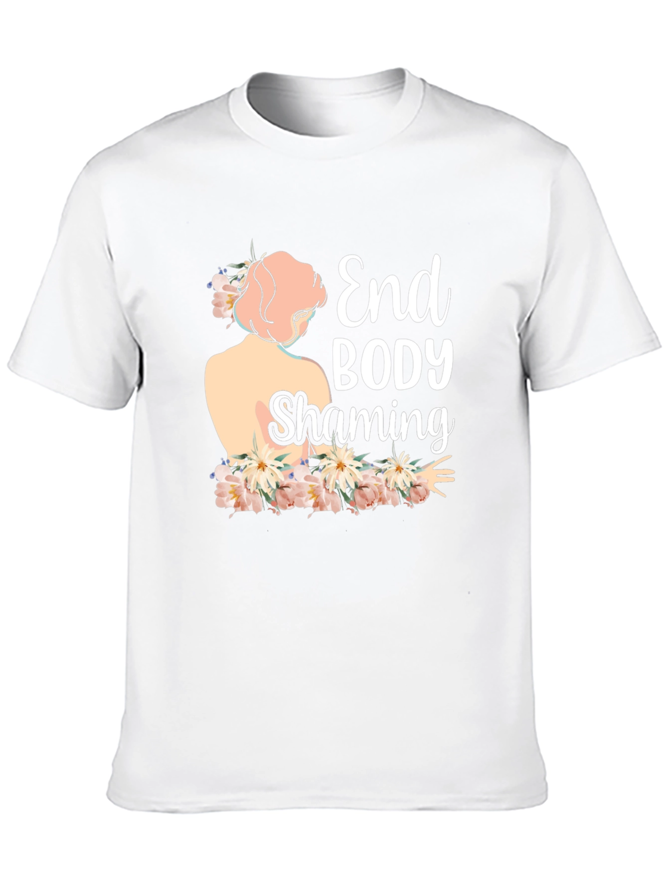 Black End Body Shaming Graphic Tee - Empowering Black T-Shirt view 10