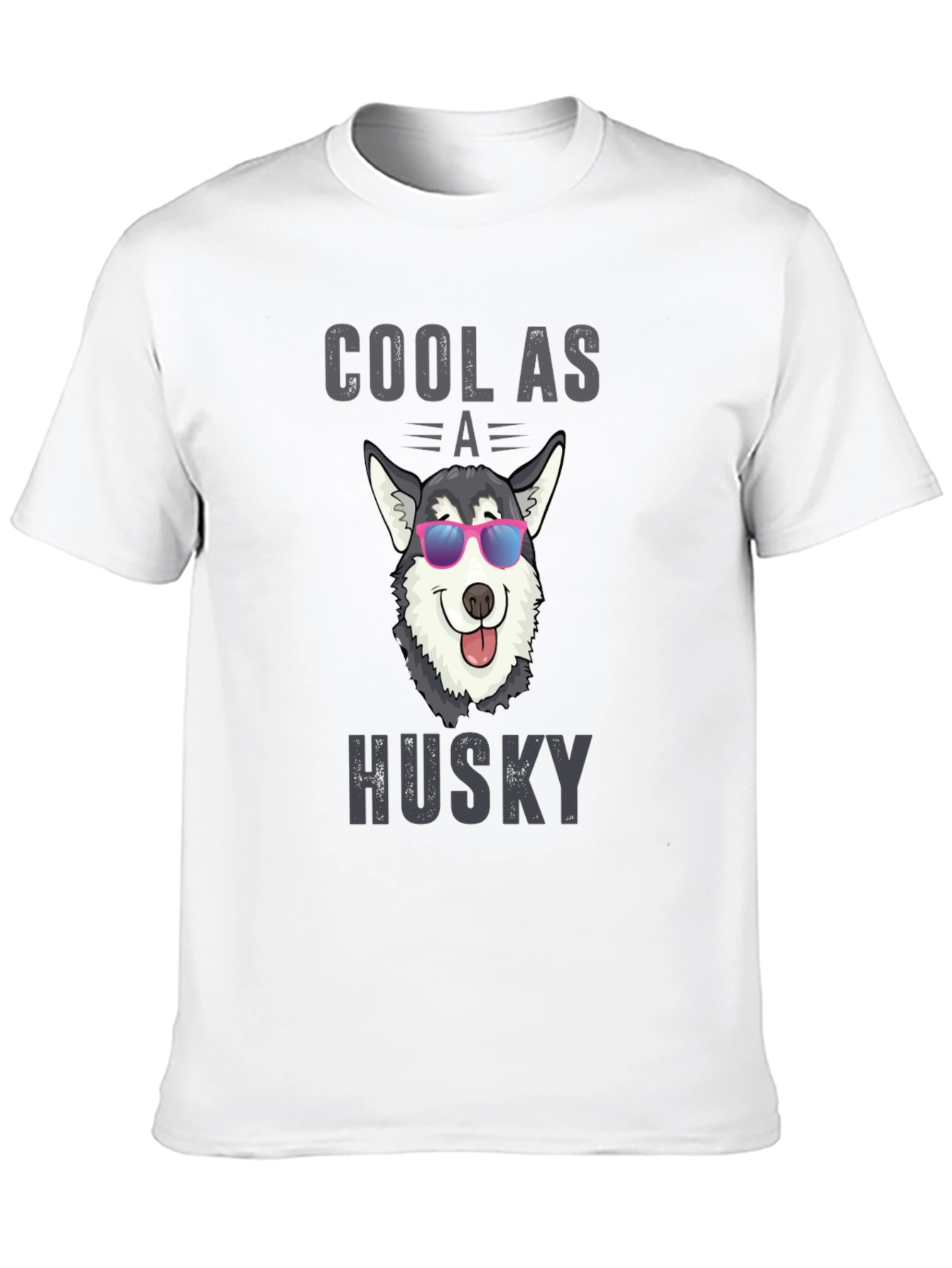 Black Cool as a Husky Graphic T-Shirt view 10