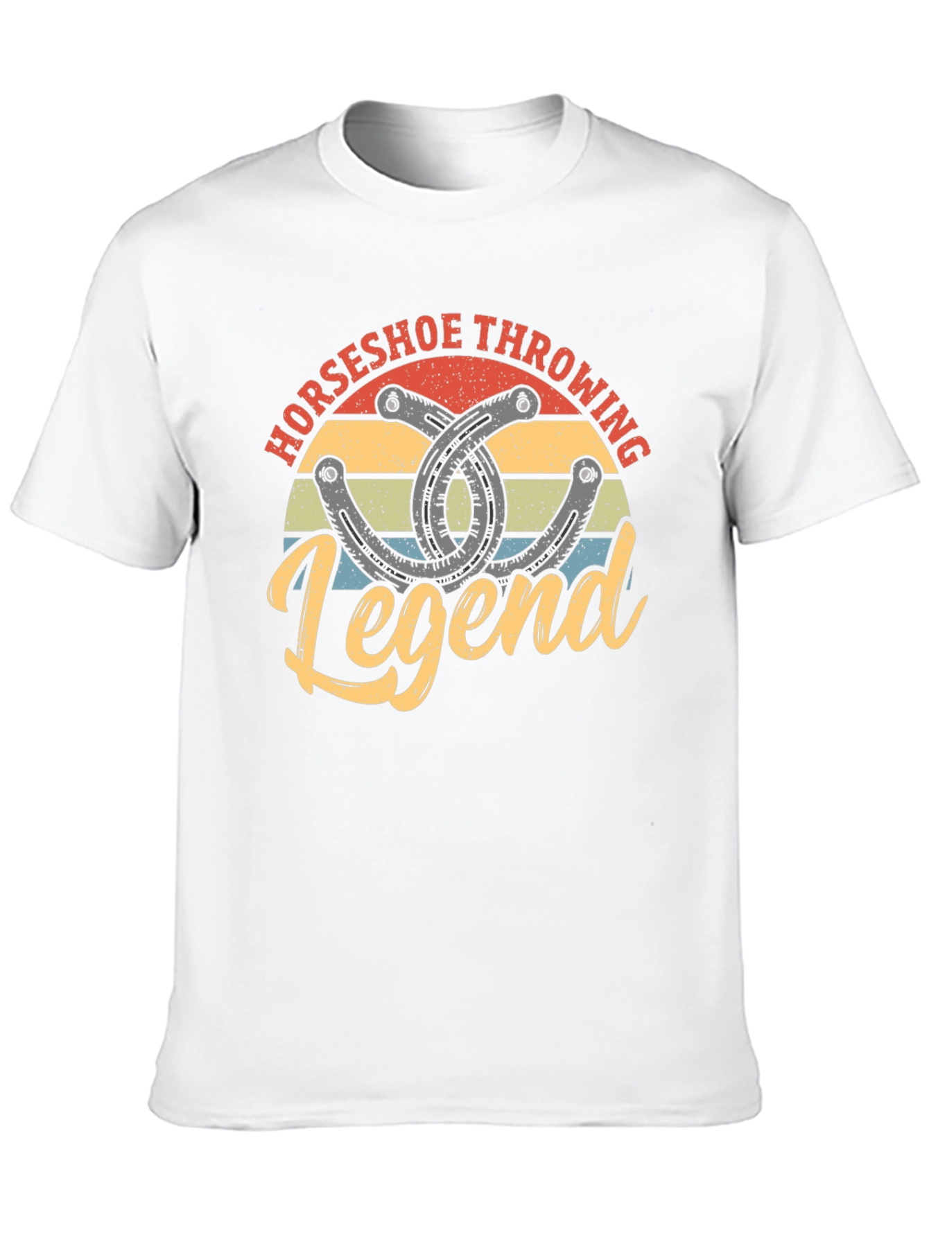 Black Horseshoe Throwing Legend Graphic Tee view 10