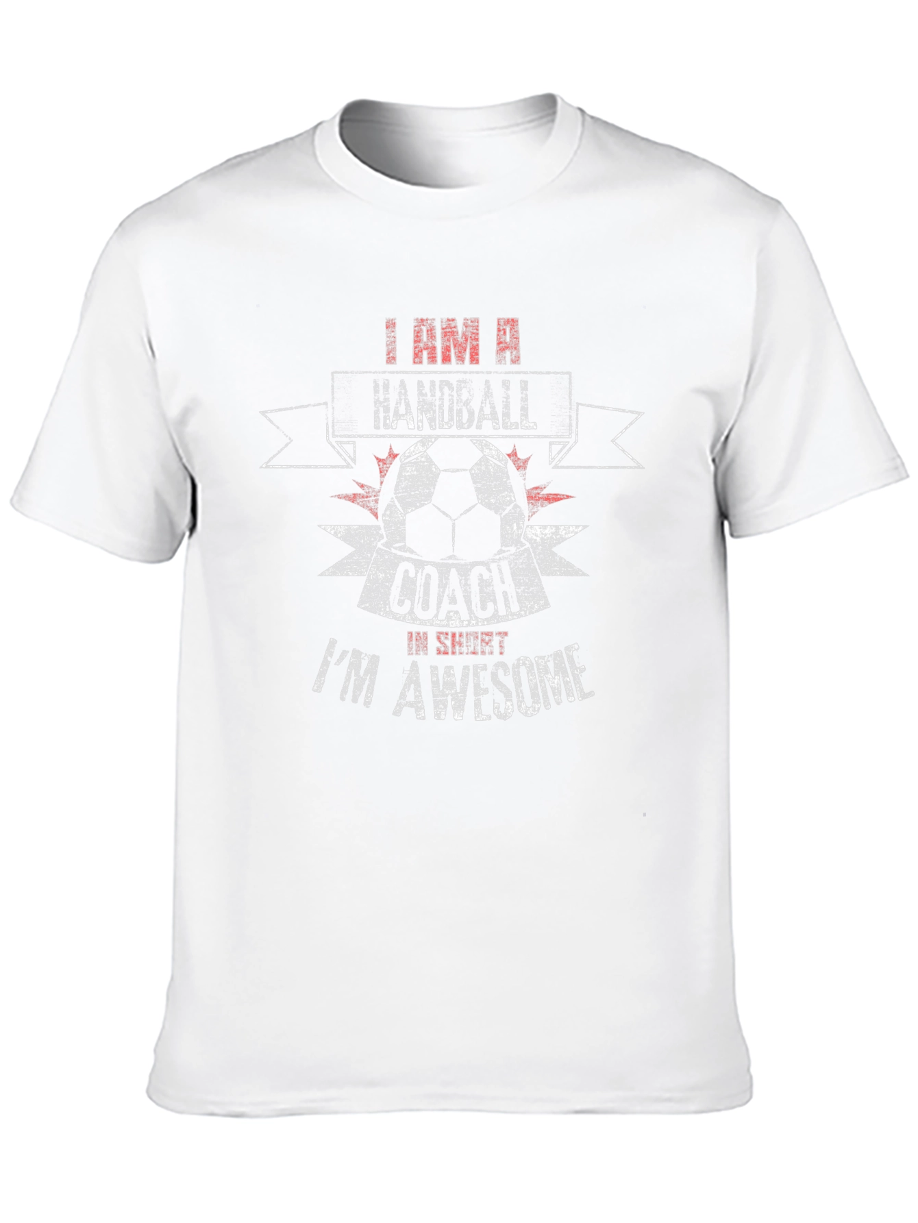 Black Handball Coach I'm Awesome T-Shirt view 10