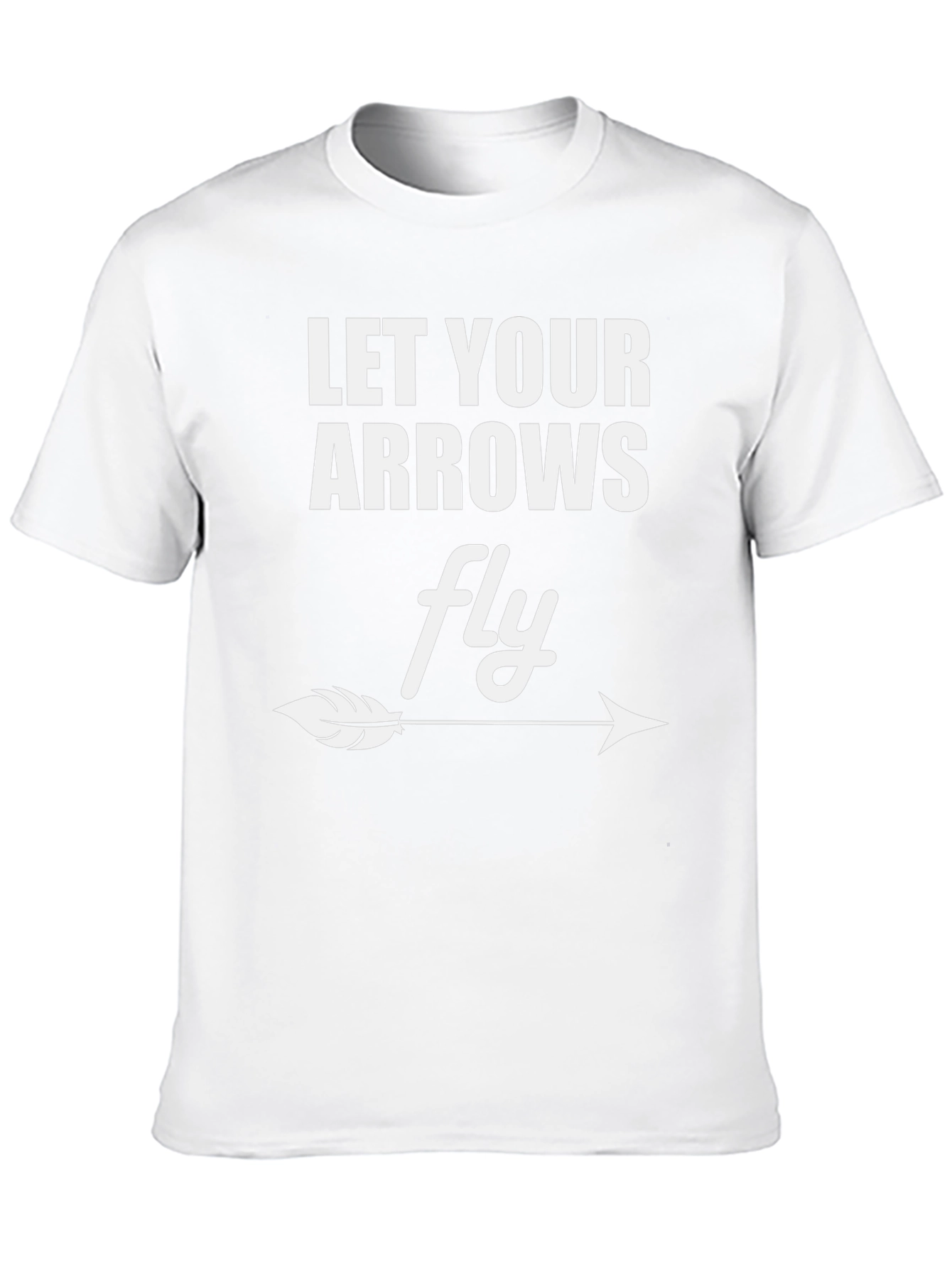 Black Let Your Arrows Fly Graphic Tee view 10