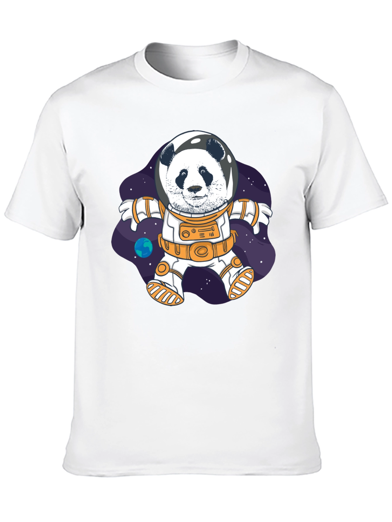 Black Panda Astronaut T-Shirt - Space Explorer Tee view 10
