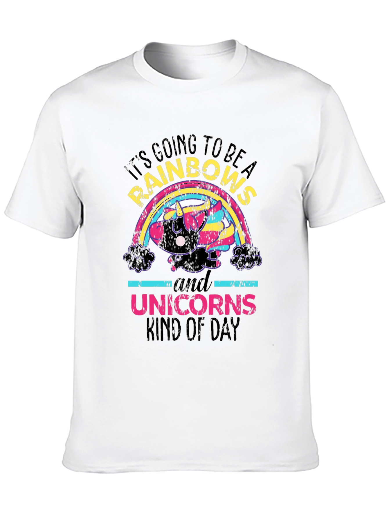 Black Rainbows and Unicorns T-Shirt view 10