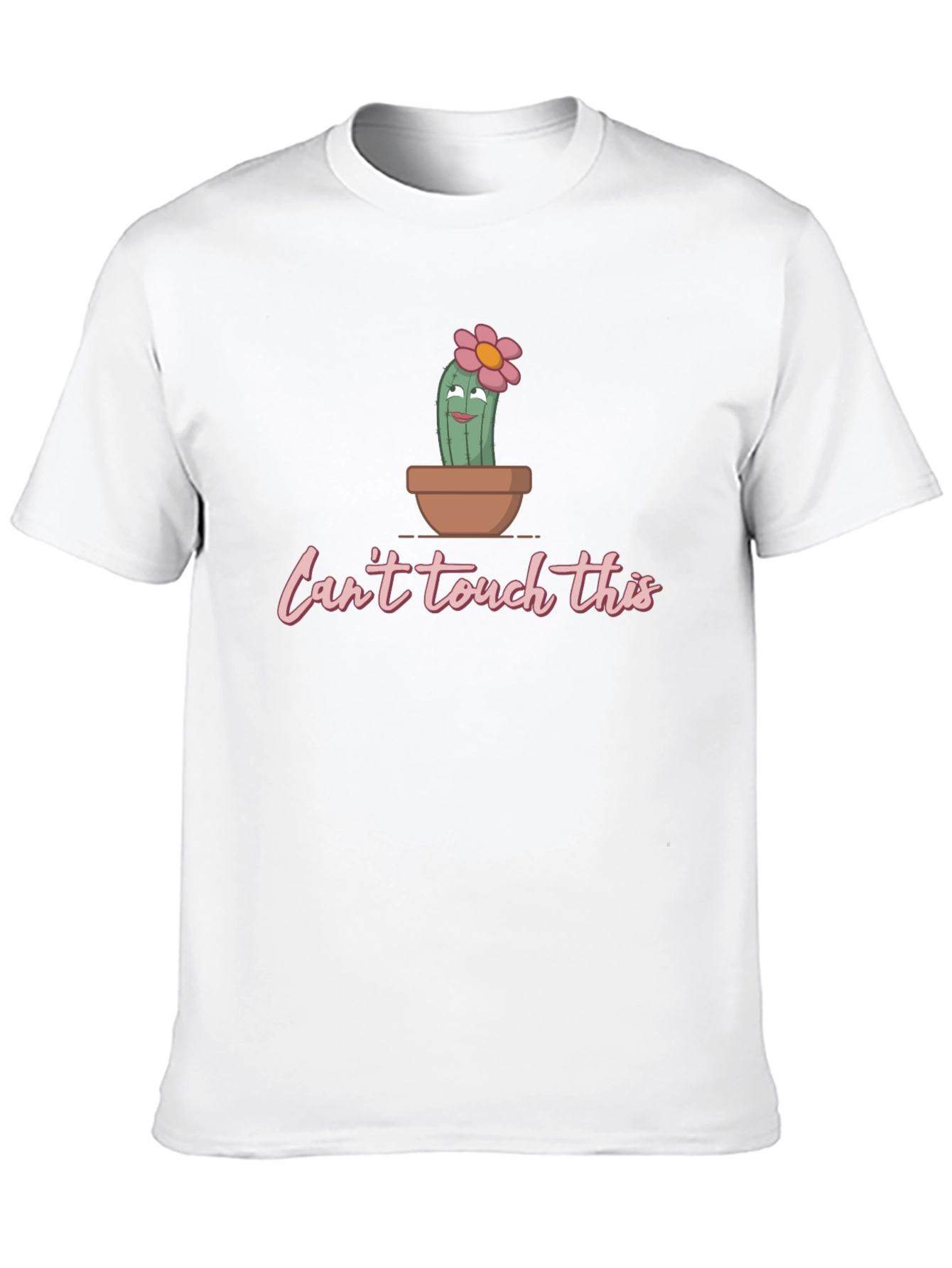 Black Can't Touch This Cactus T-Shirt - Funny Graphic Tee view 10