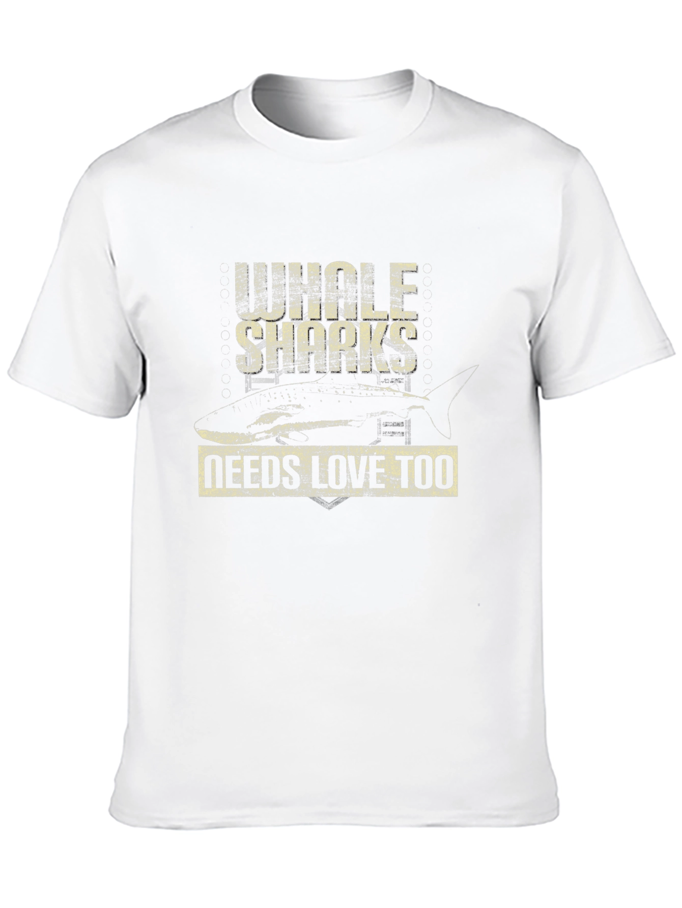 Black Whole Sharks Needs Love Too Graphic T-Shirt view 10