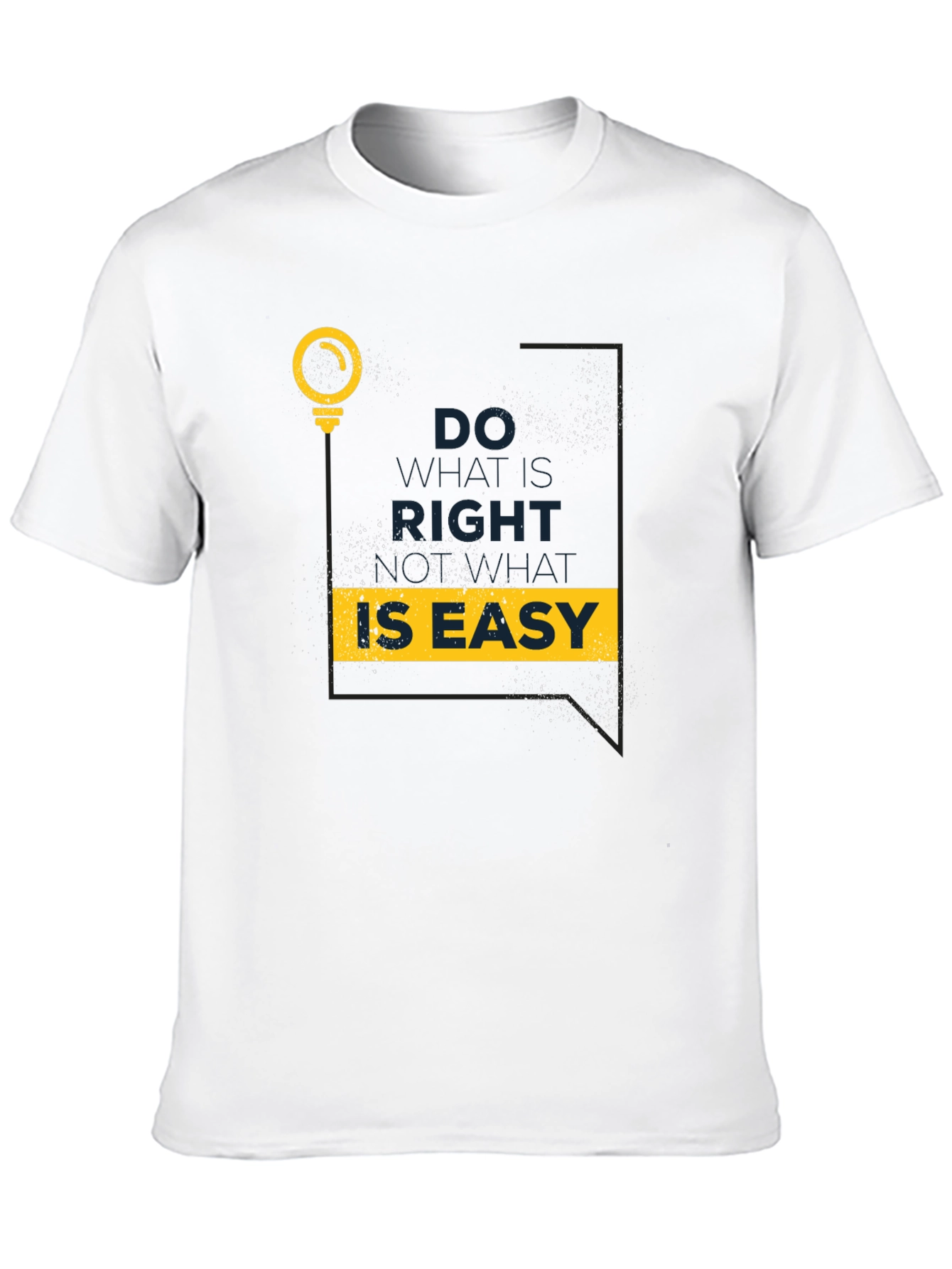 Black Motivational Graphic Tee: Do What Is Right view 10