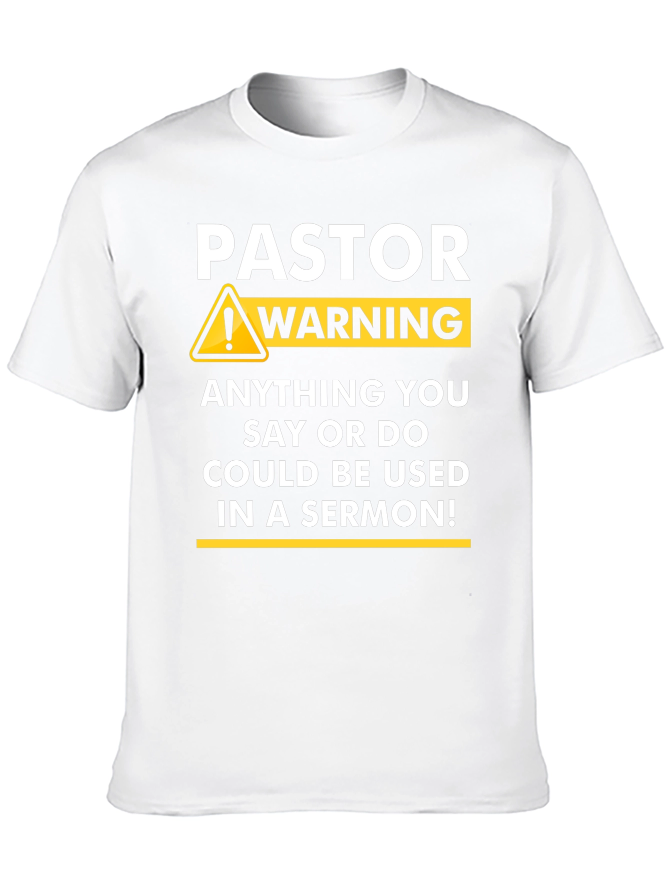 Pastor Warning Graphic Novelty T-Shirt - 10