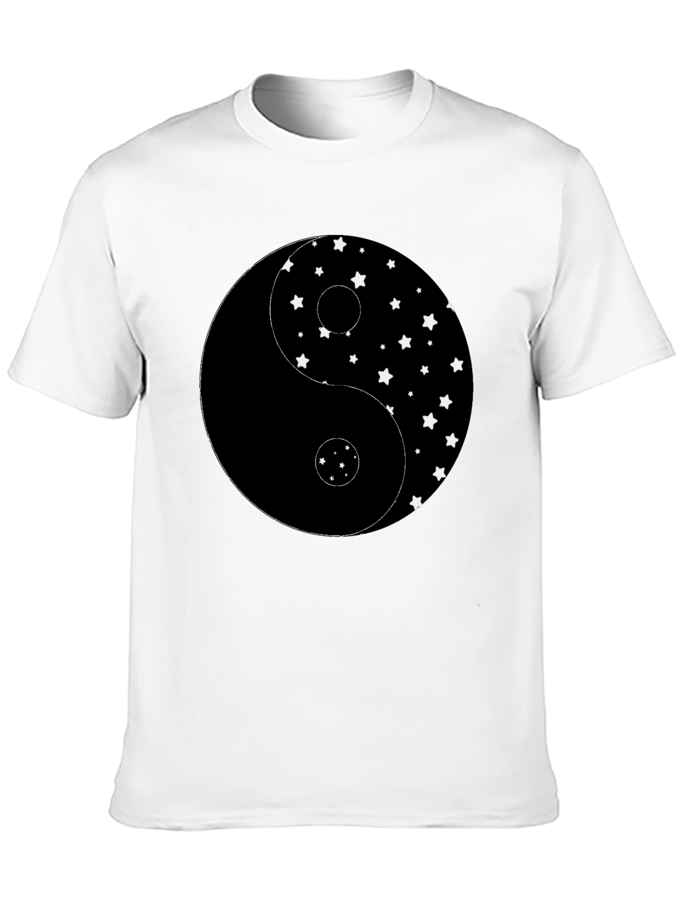 Black Yin Yang Star T-Shirt - Classic Balance, Modern Style view 10