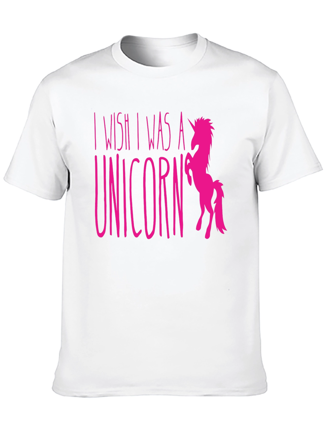 Black I Wish I Was a Unicorn Graphic T-Shirt view 10