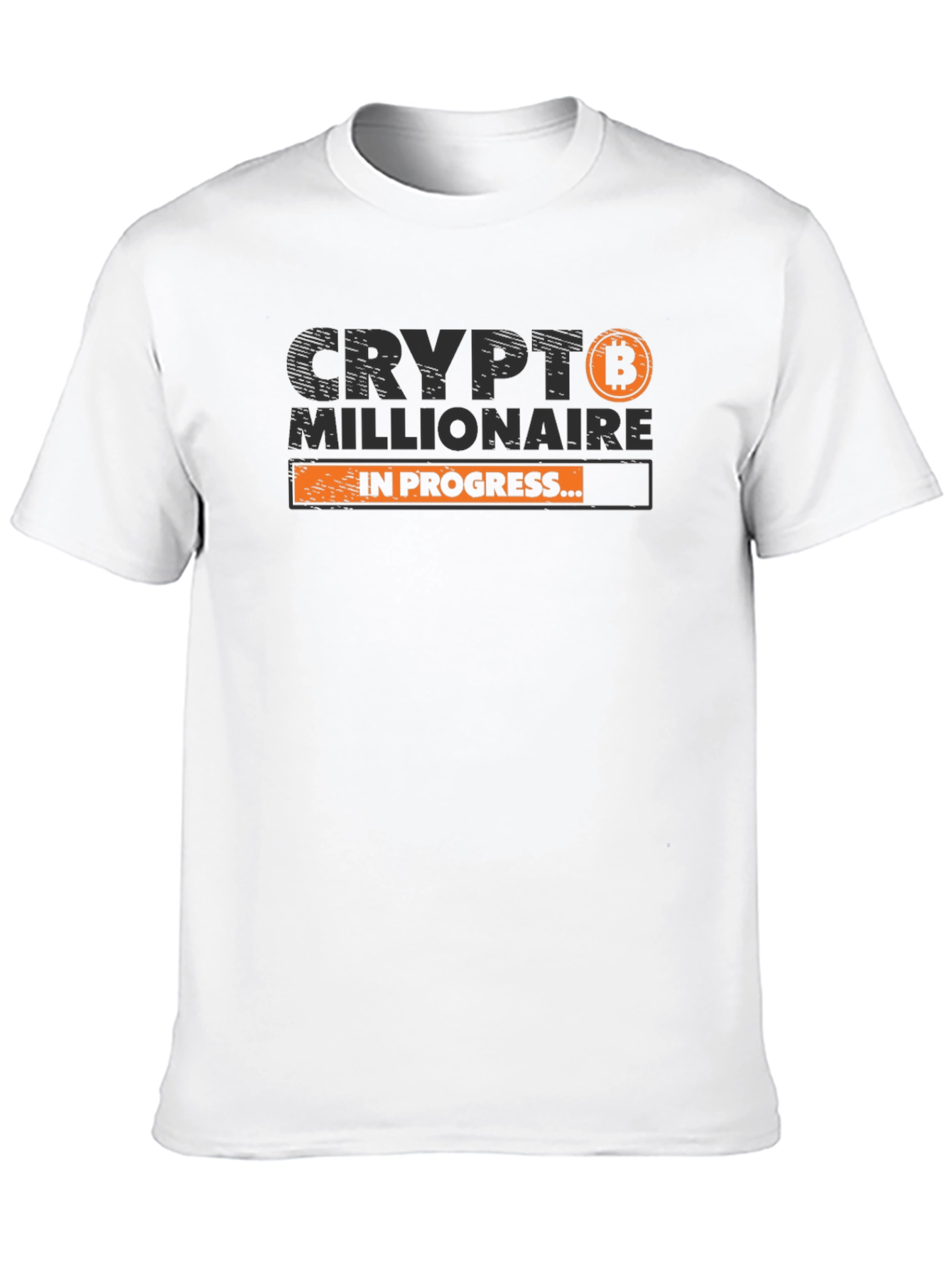 Black Crypto Millionaire in Progress T-Shirt - Black view 10