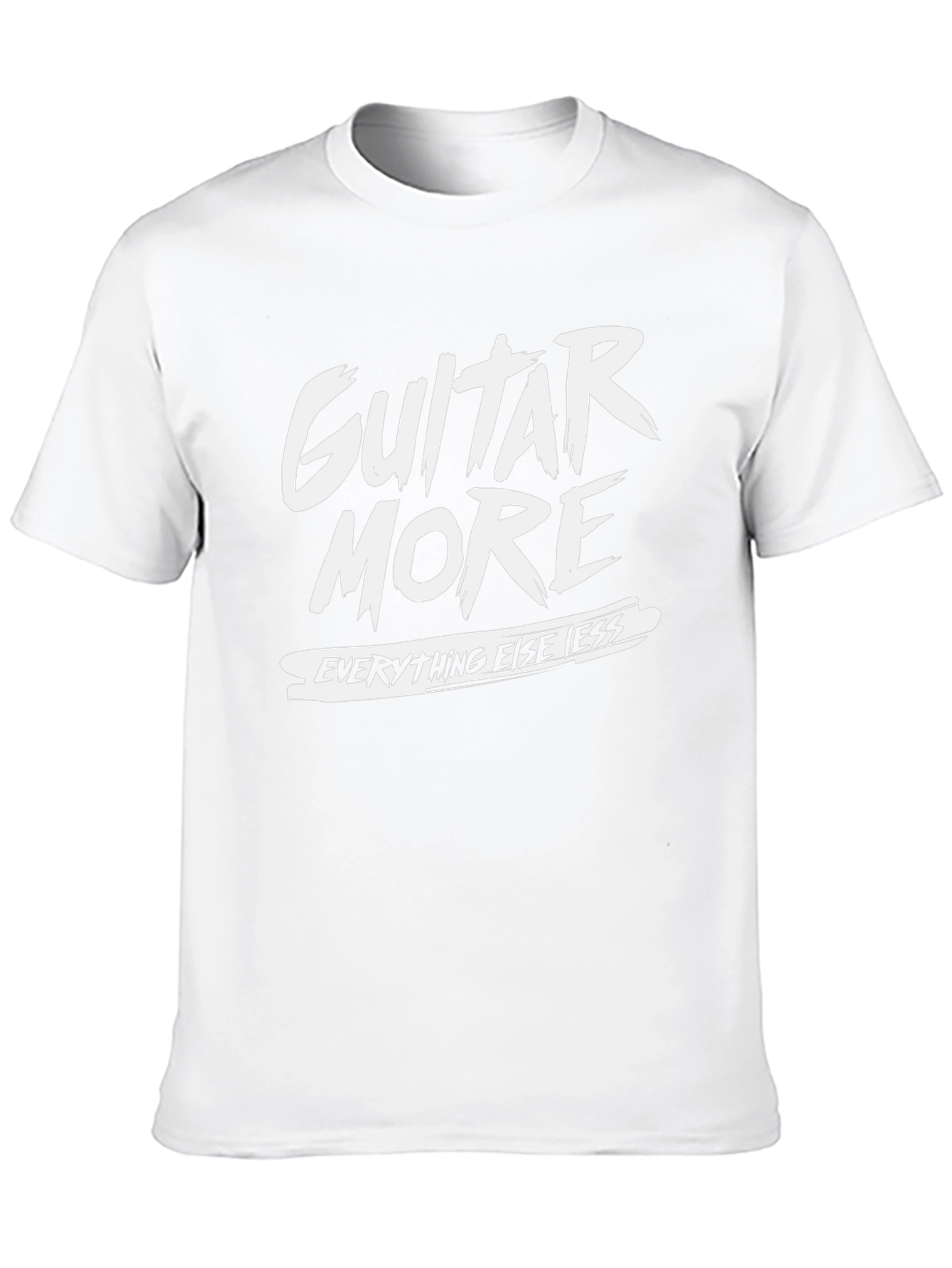 Black Guitar More T-Shirt - Black Graphic Tee view 10