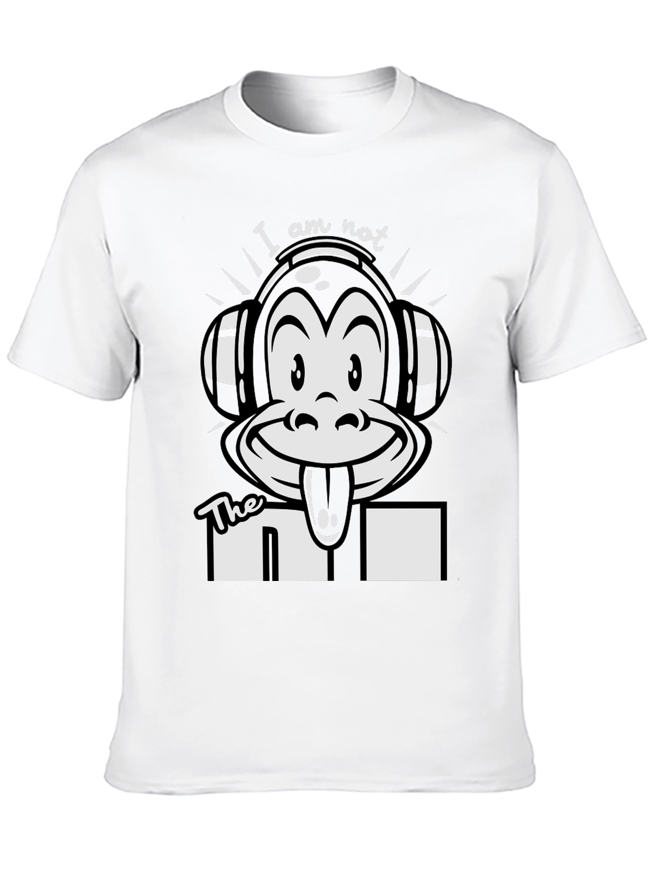 Black Monkey DJ Graphic T-Shirt - Funny Music Lover Tee view 10