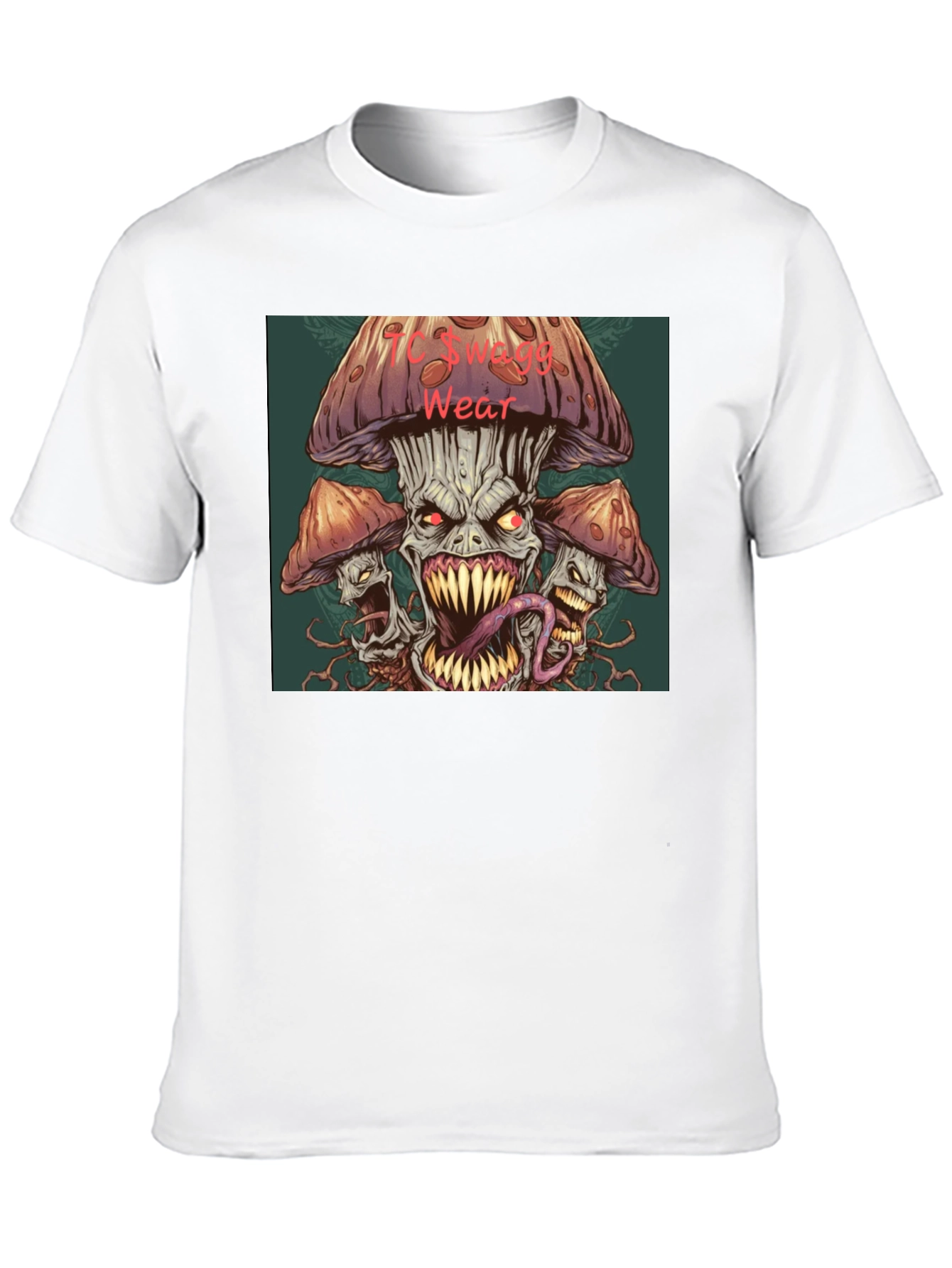 Black Monster Mushroom Graphic Tee view 10