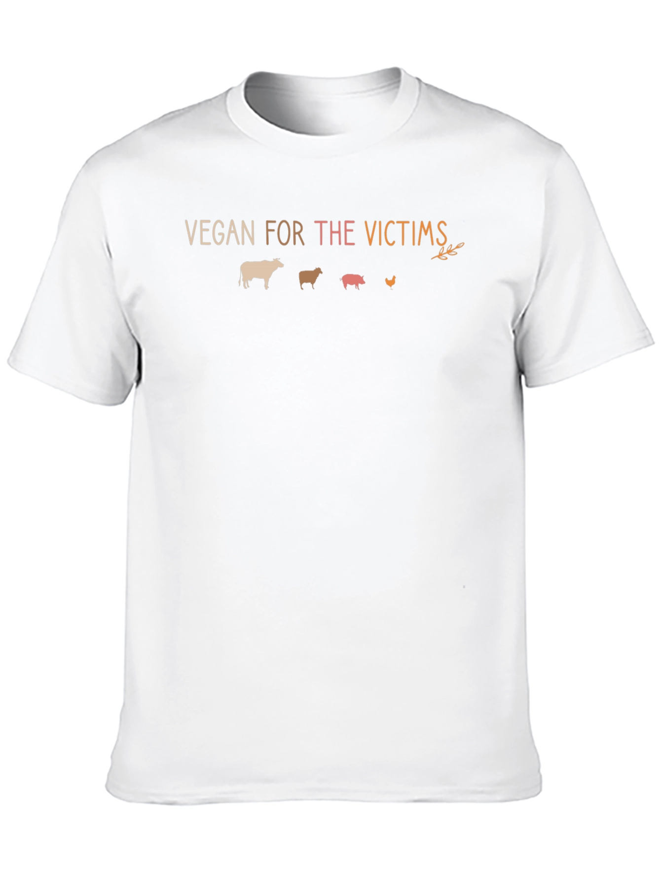 Black Vegan For The Victims T-Shirt view 10