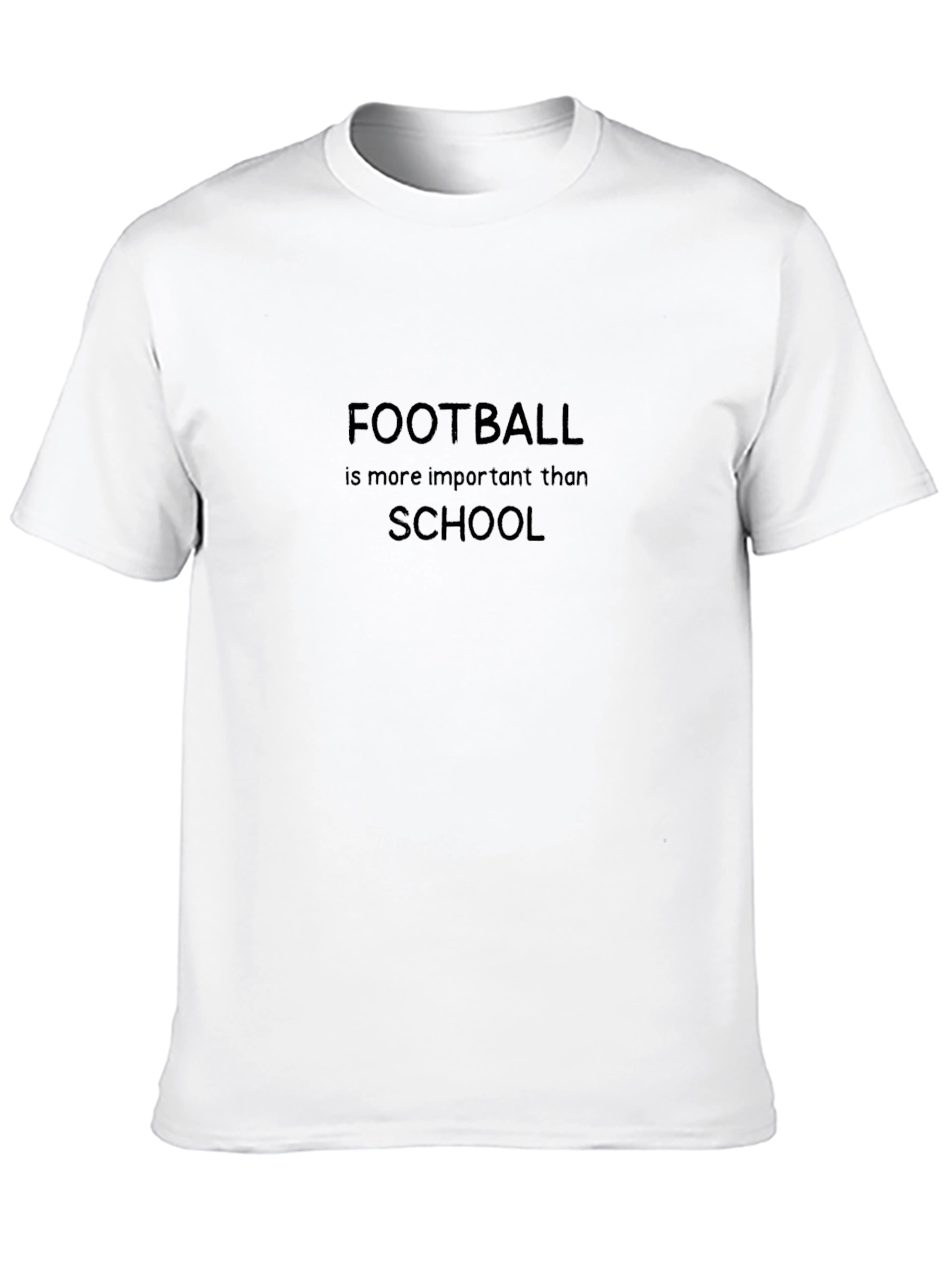 Black Football is More Important Than School T-Shirt view 10