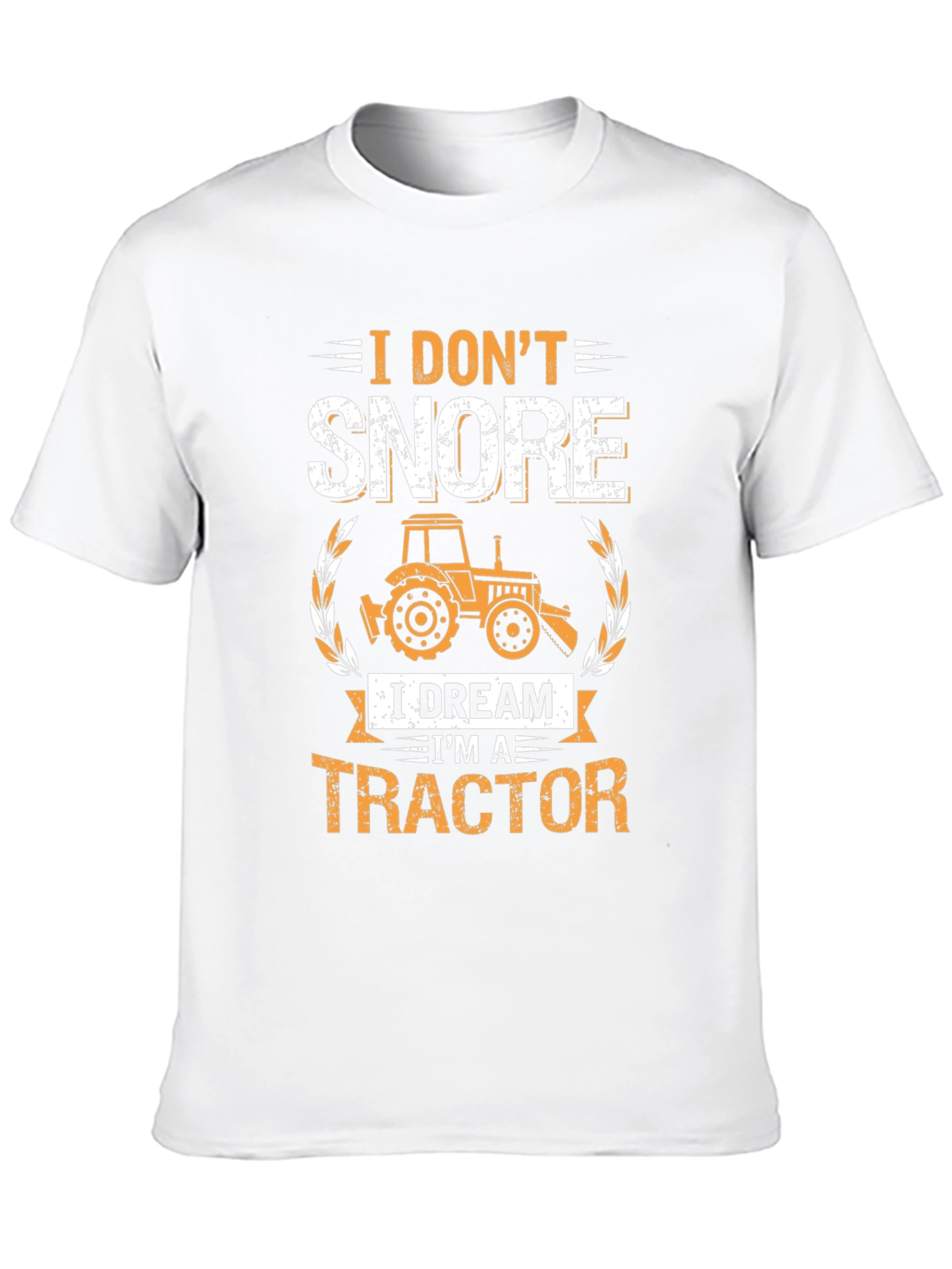 Black I Don't Snore Tractor T-Shirt view 10