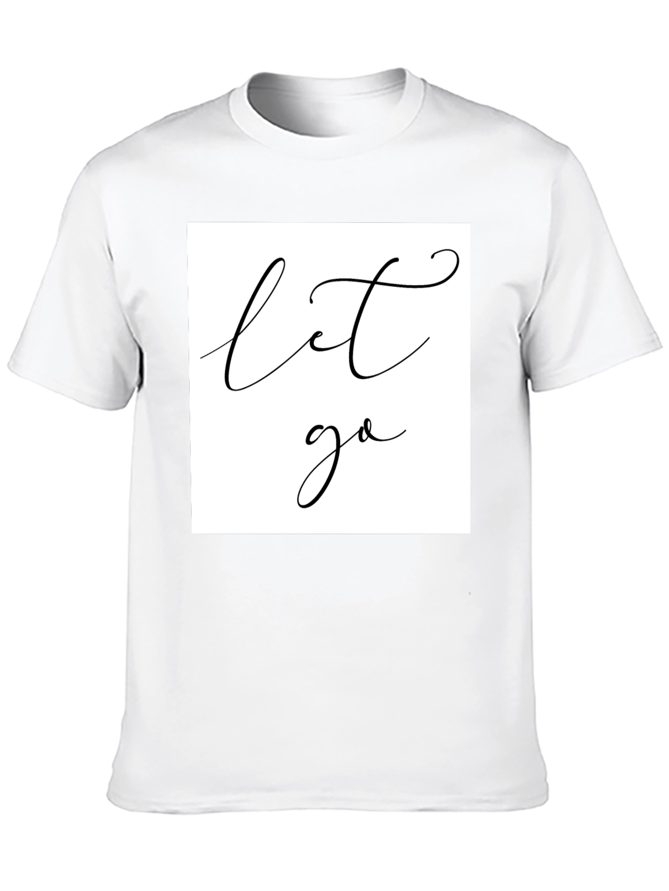 Black Let Go Graphic Tee - Black view 10