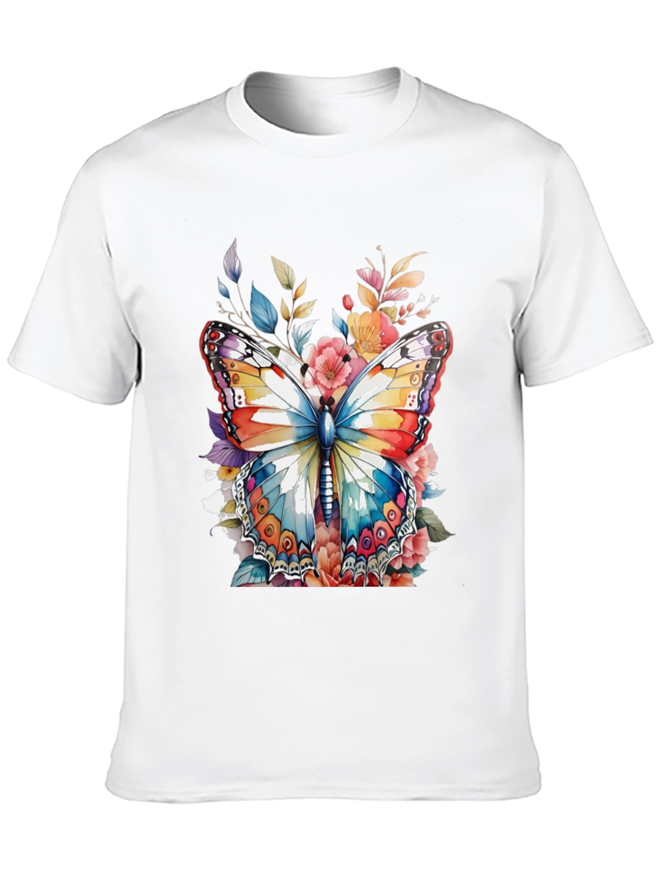 Black Butterfly Floral Graphic Tee view 10