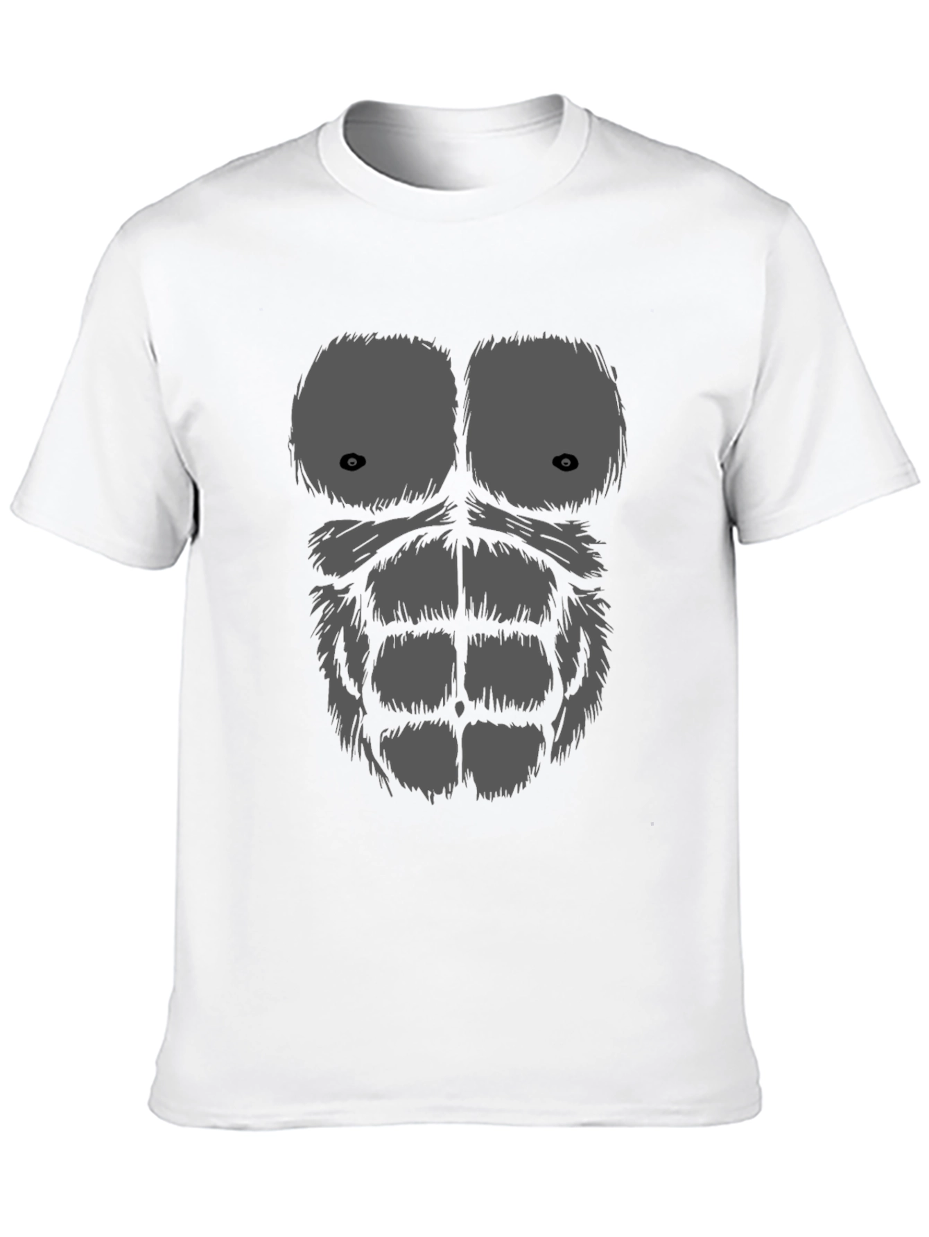 Black Funny Gorilla Chest Graphic T-Shirt view 10