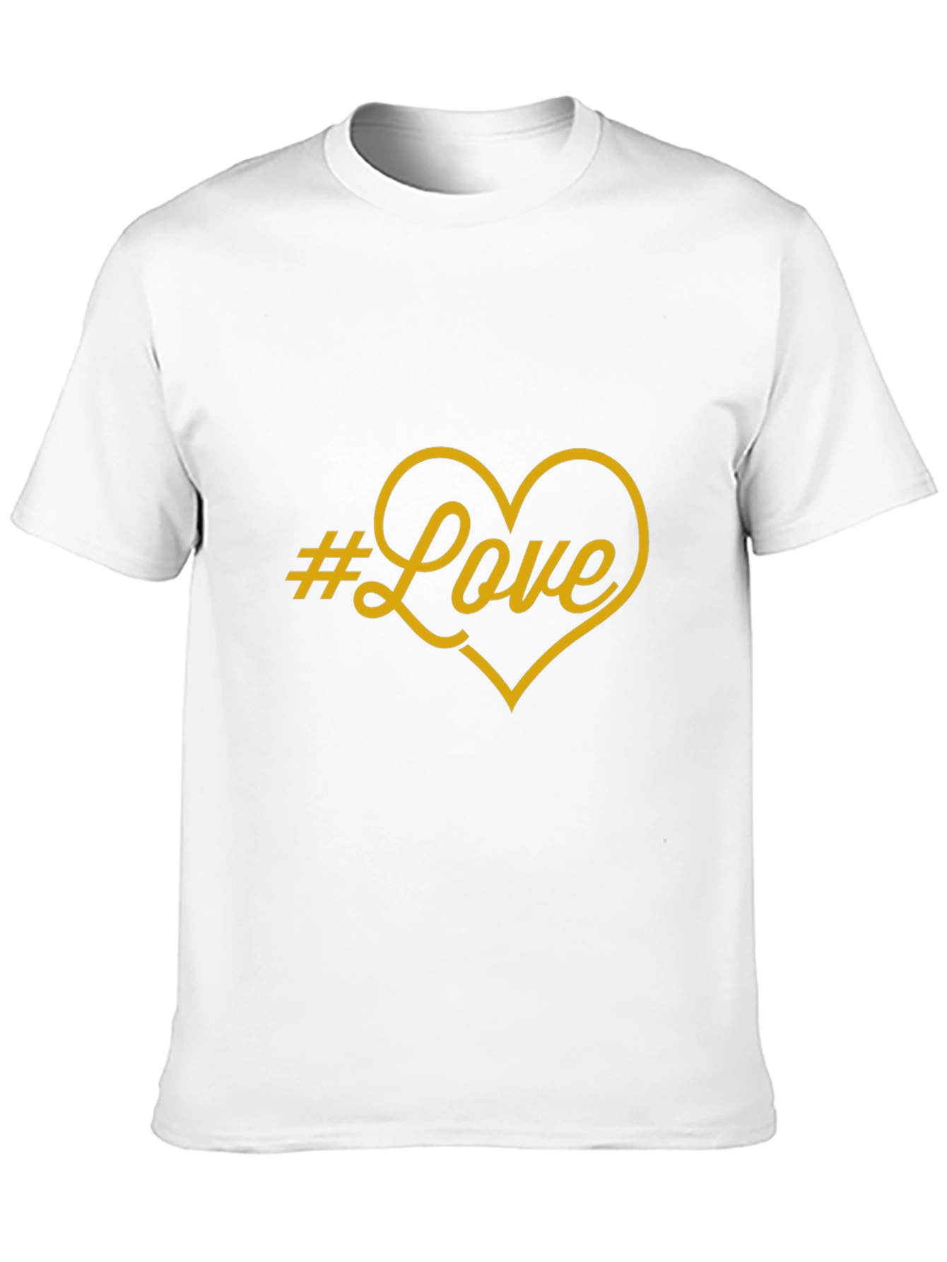 Black #Love Heart Graphic Print Black T-Shirt view 10