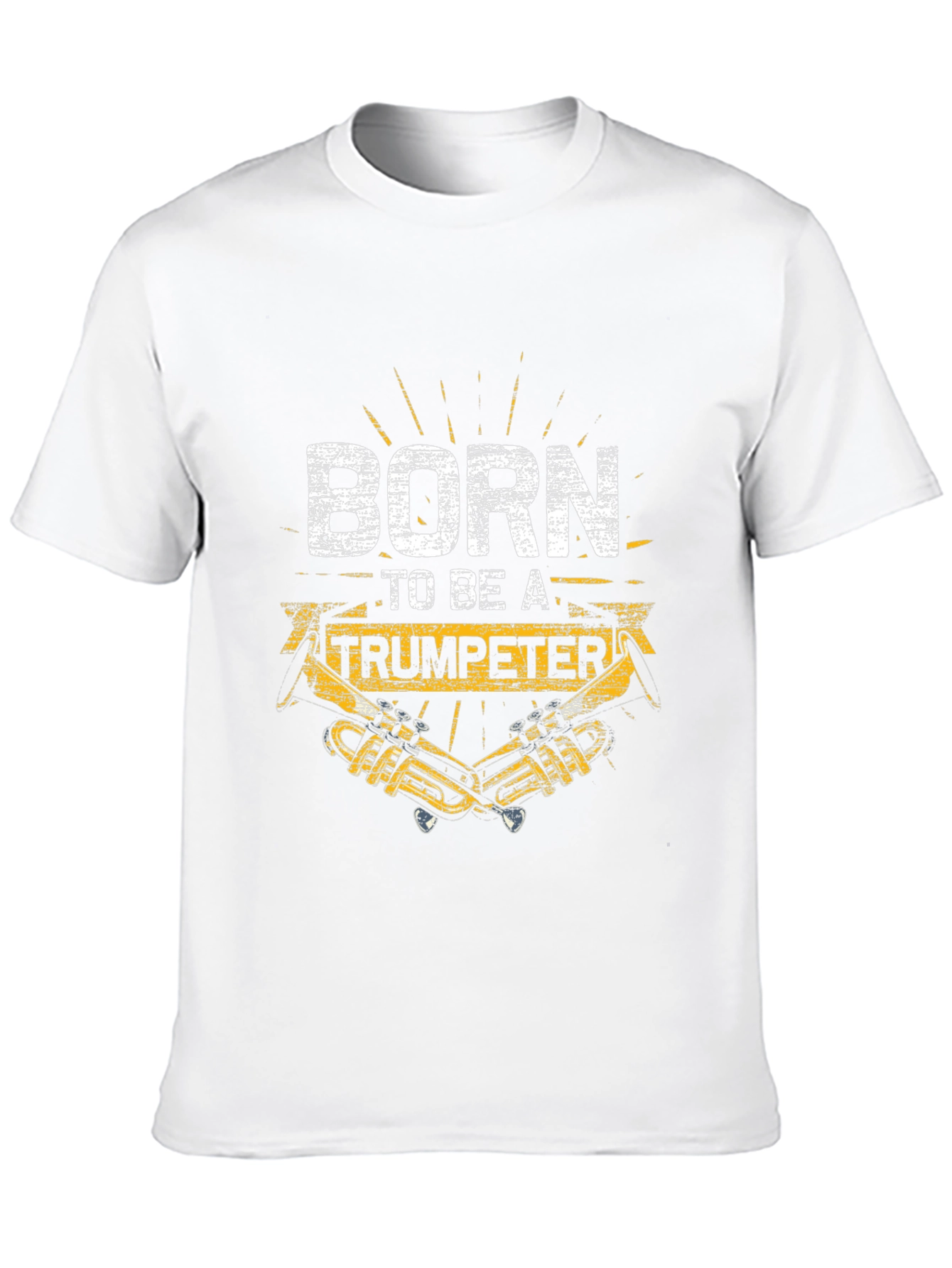 Black Born to be a Trumpeter Graphic Tee view 10