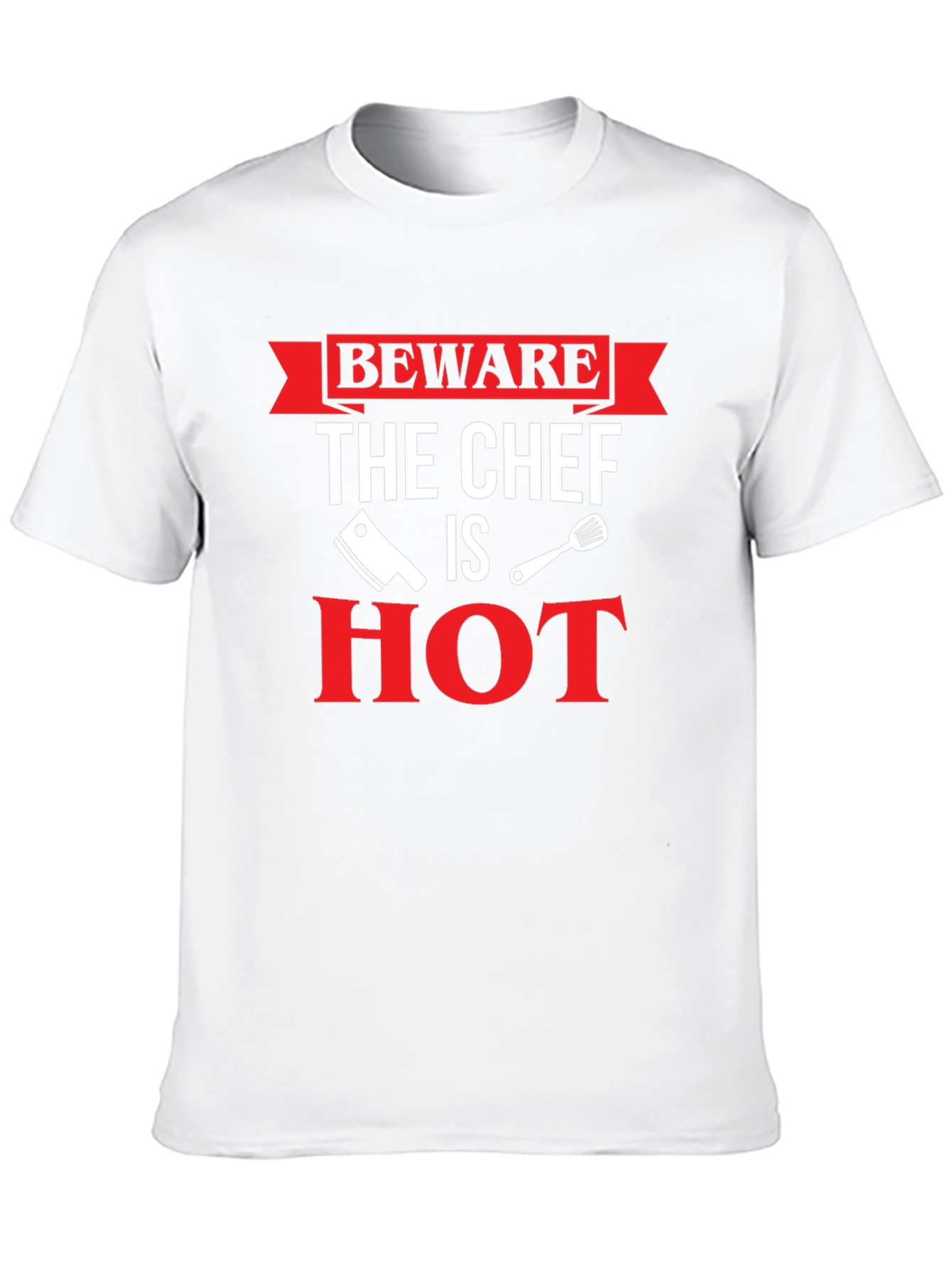 Black Beware The Chef Is Hot T-Shirt view 10