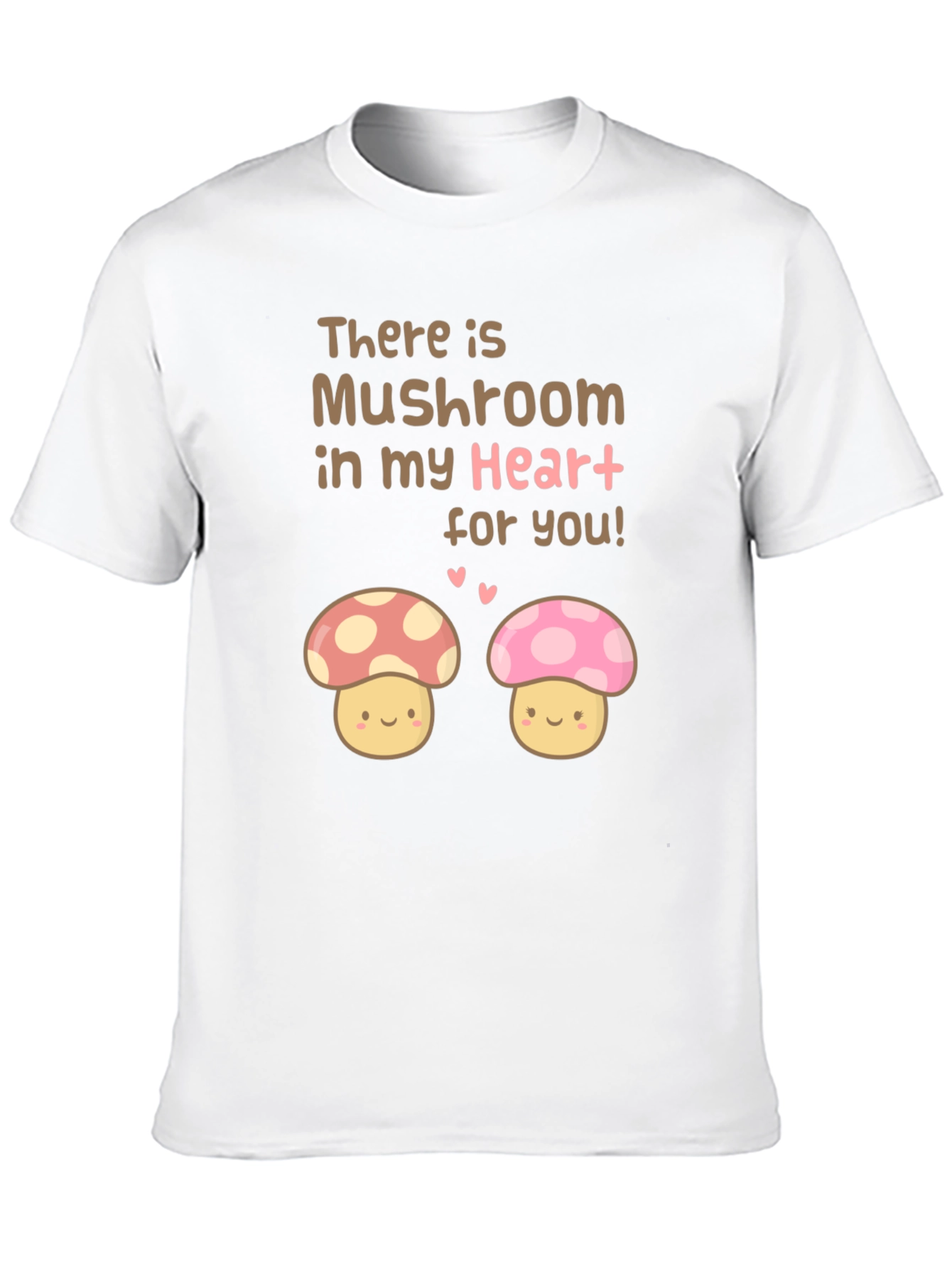 Black Mushroom Heart Graphic T-Shirt - Cute Kawaii Style view 10