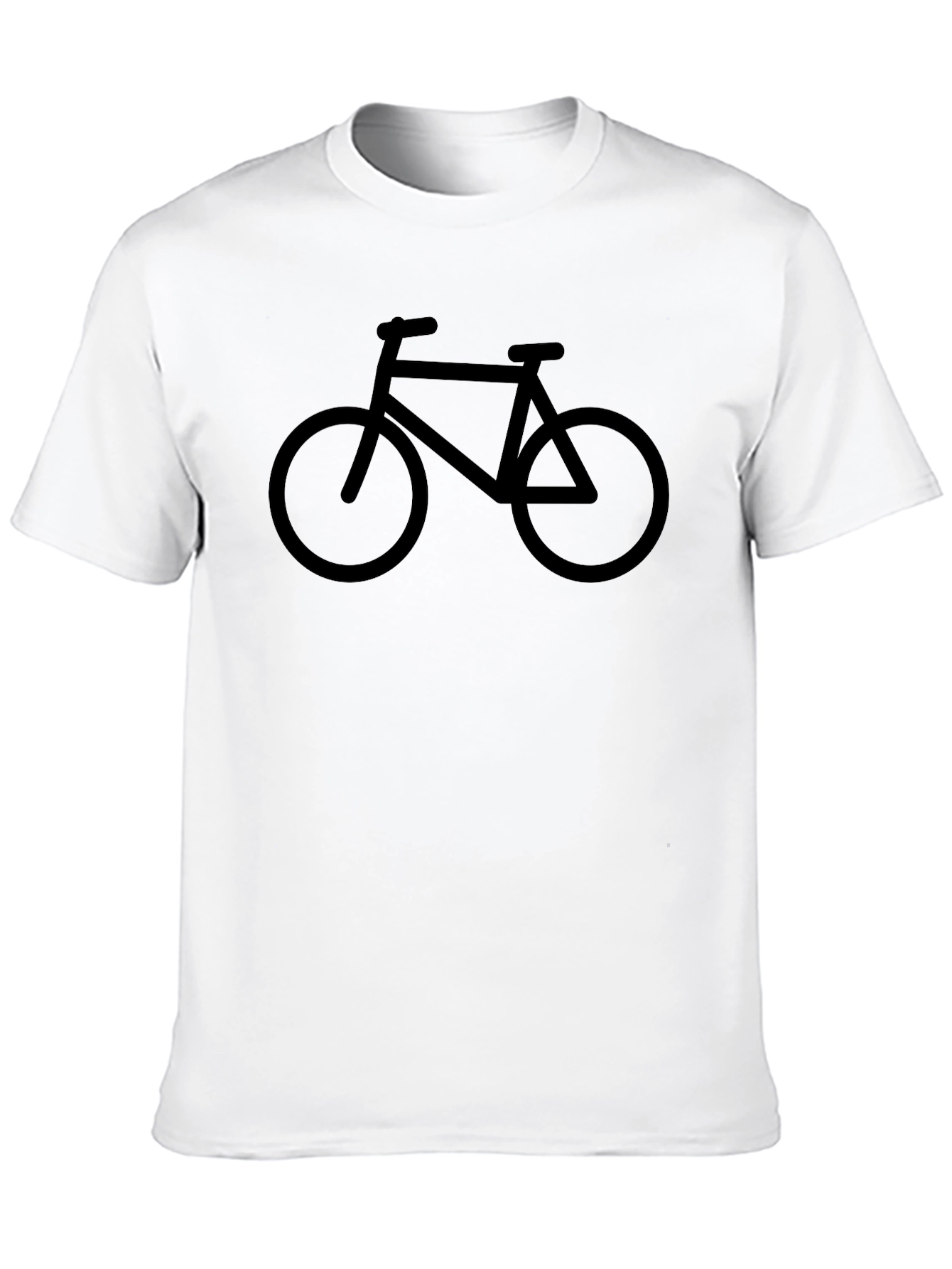Black Men's Black Bicycle Graphic Tee view 10