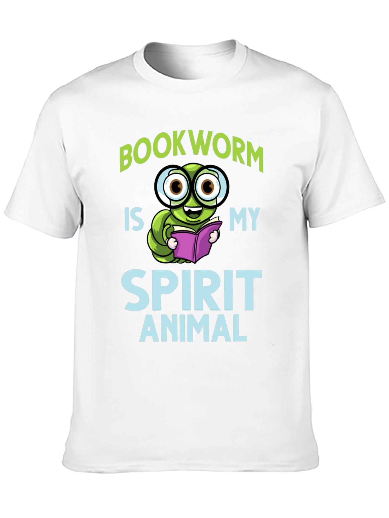 Black Bookworm Spirit Animal T-Shirt view 10