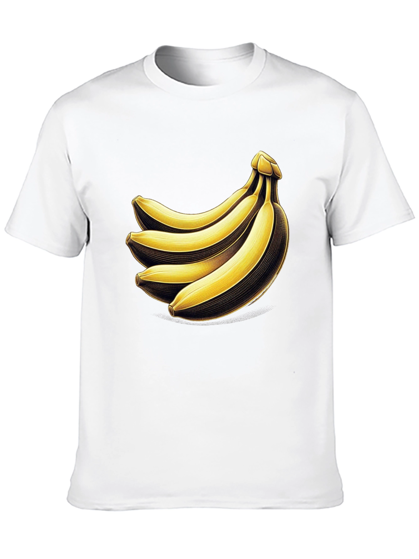 Black Banana Bunch Graphic Tee - Quirky Unisex T-Shirt view 10