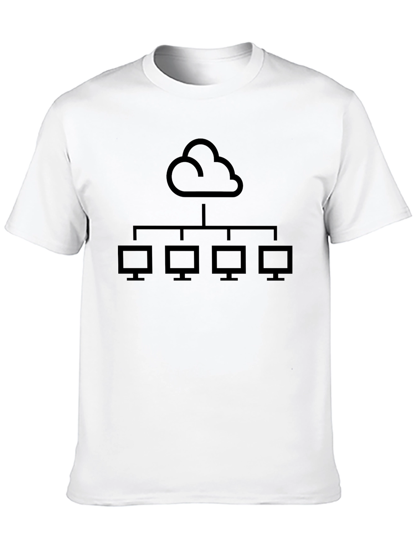 Black Cloud Network Black T-Shirt view 10