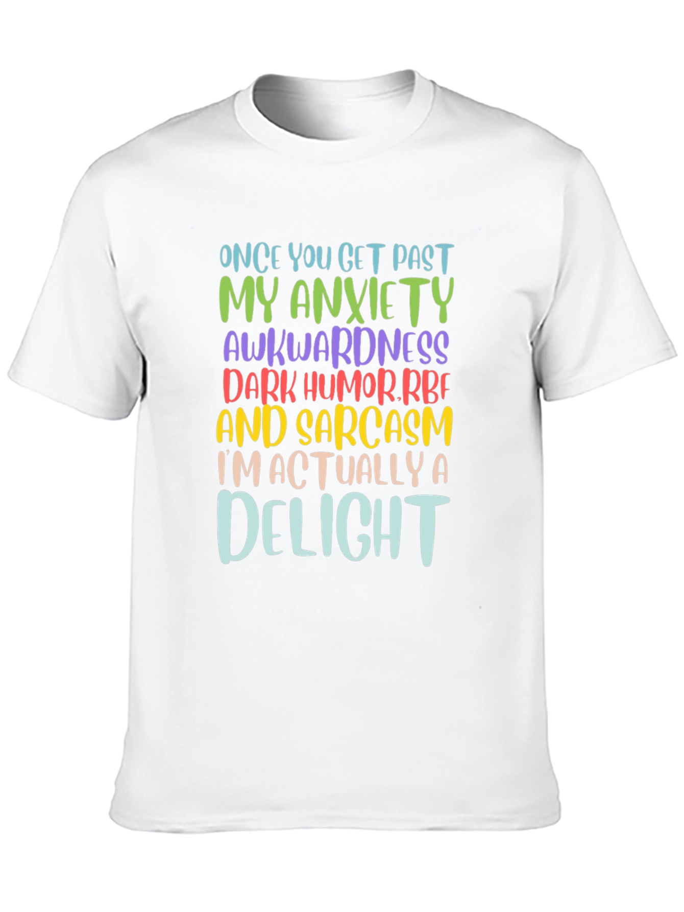 Black Sarcastic Delight Graphic T-Shirt - Once You Get Past view 10