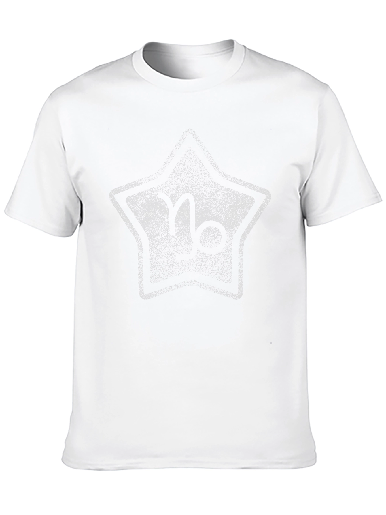 Black Capricorn Zodiac Star Black T-Shirt view 10