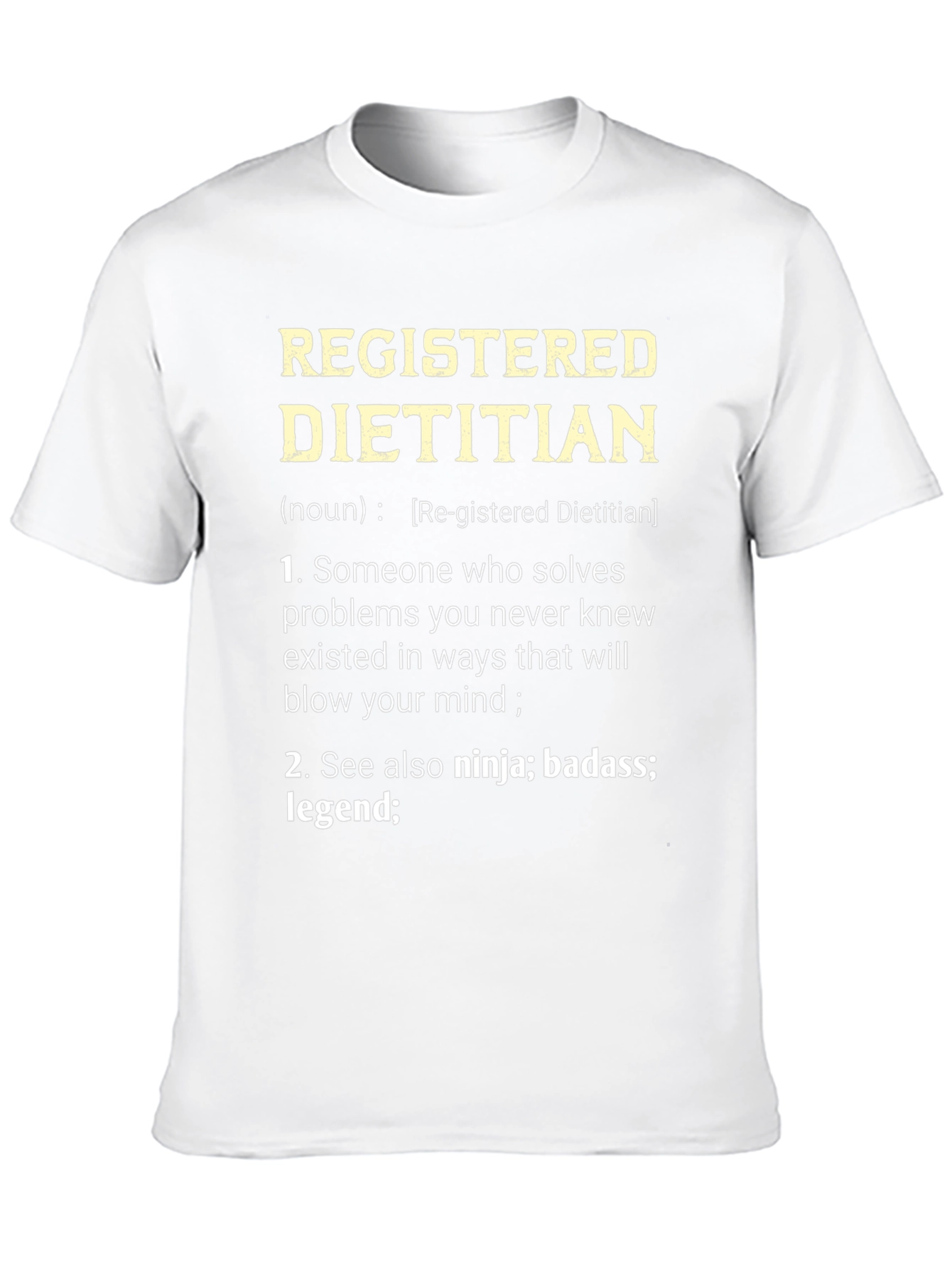 Black Registered Dietitian Definition T-Shirt view 10