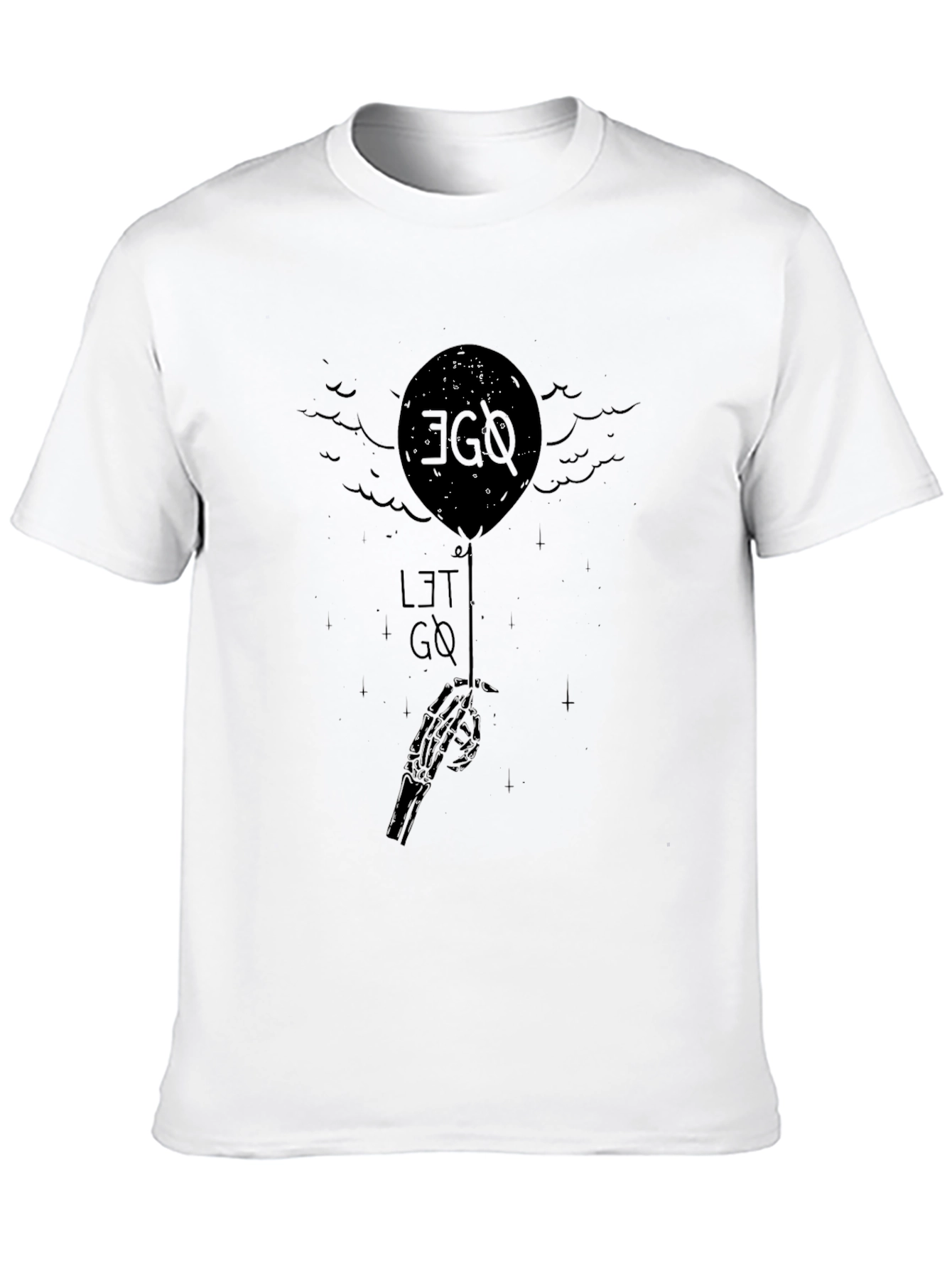 Black Ego Let Go Balloon Graphic Tee view 10