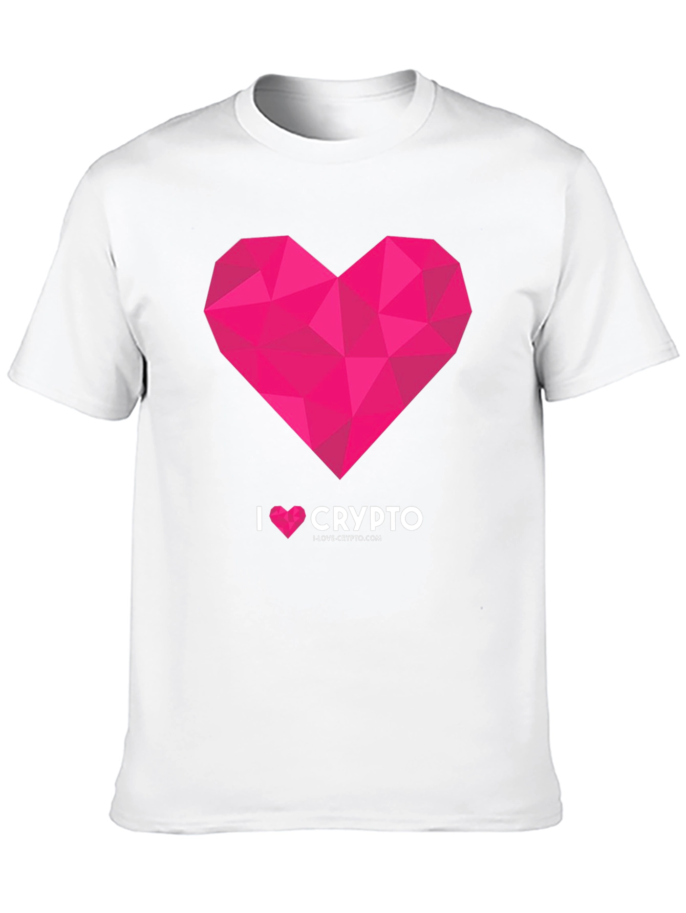 Black I Heart Crypto Black Graphic Tee view 10