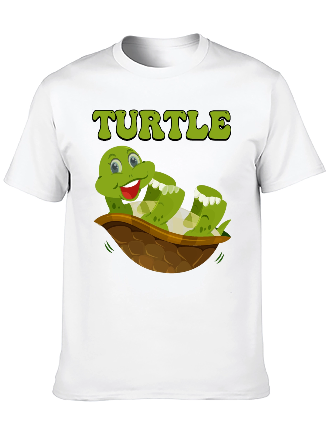 Black Funny Turtle T-Shirt - Cartoon Graphic Tee view 10