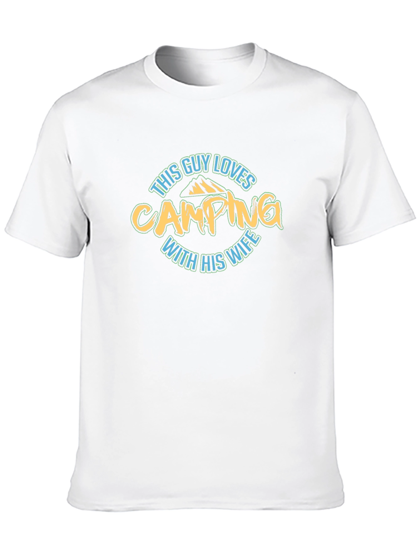 Black This Guy Loves Camping with Wife T-Shirt view 10