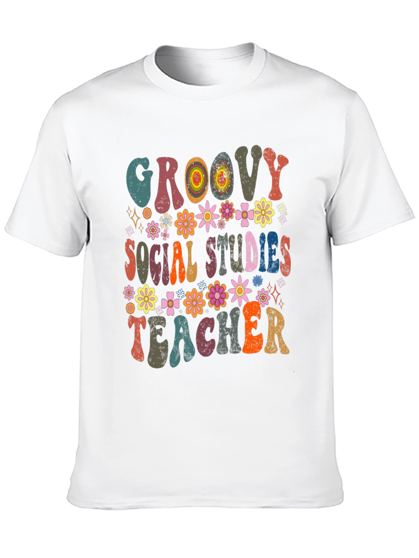 Groovy Social Studies Teacher T-Shirt - 10