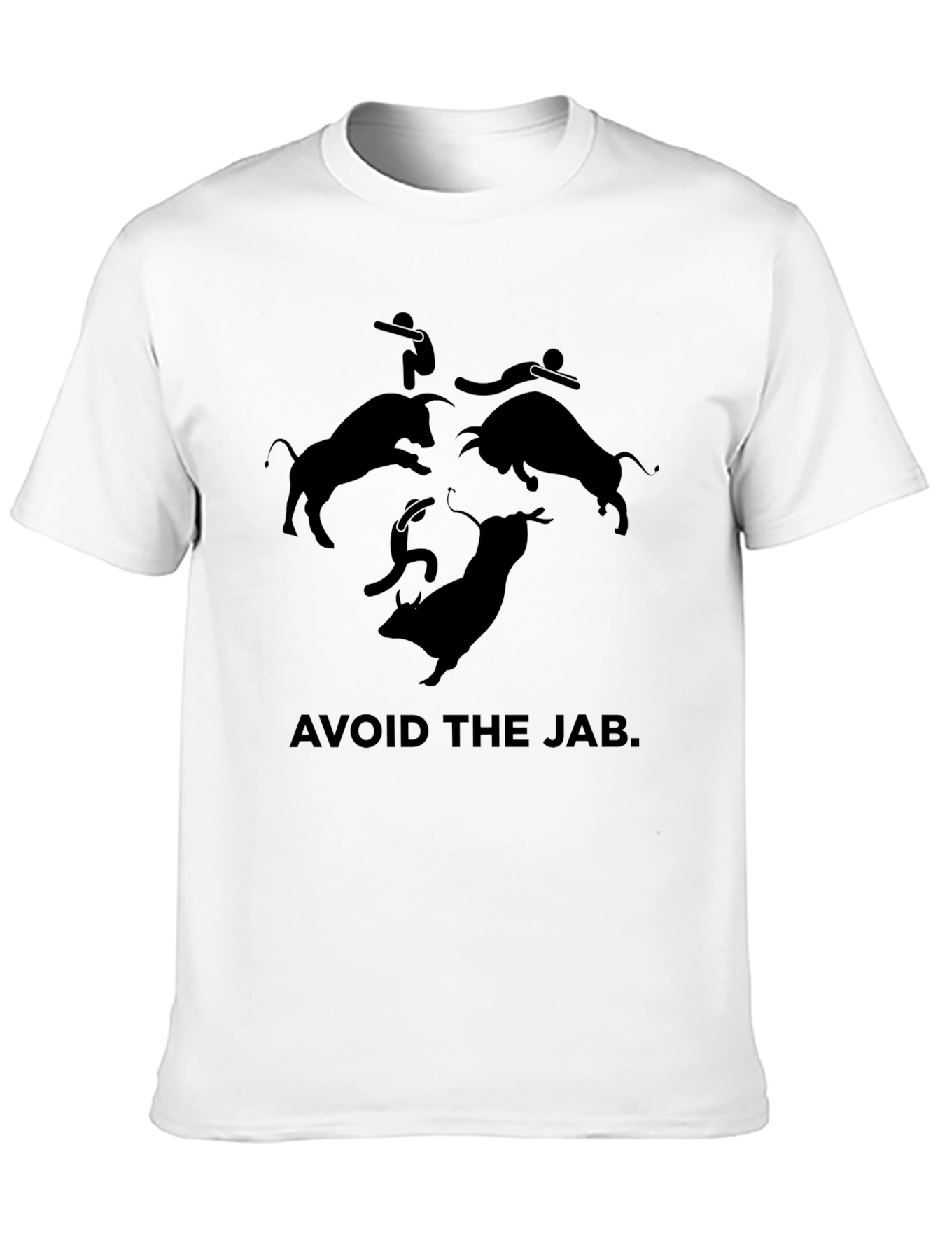Black Avoid the Jab Graphic Tee - Black view 10