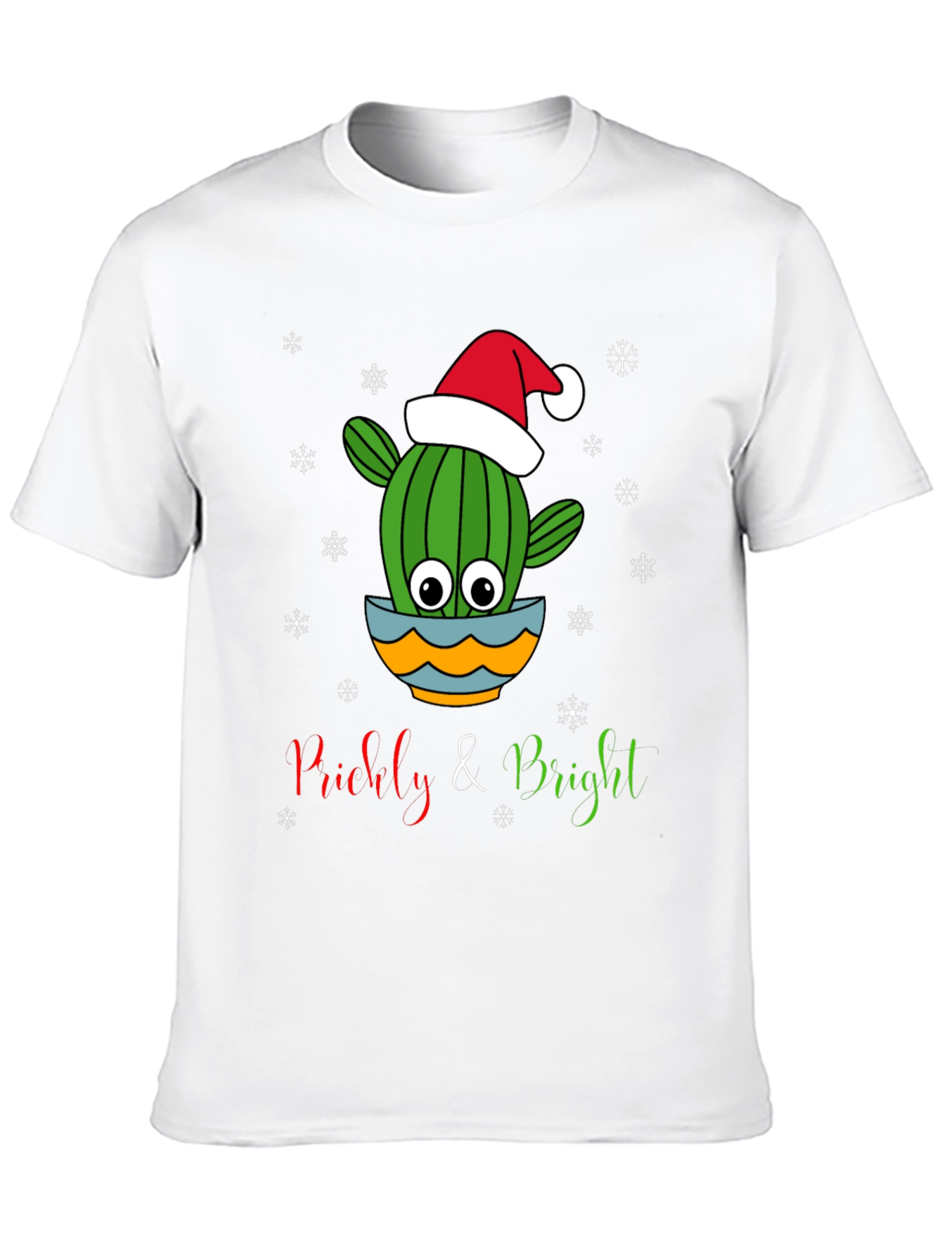 Prickly & Bright Christmas Cactus Graphic Tee - 10