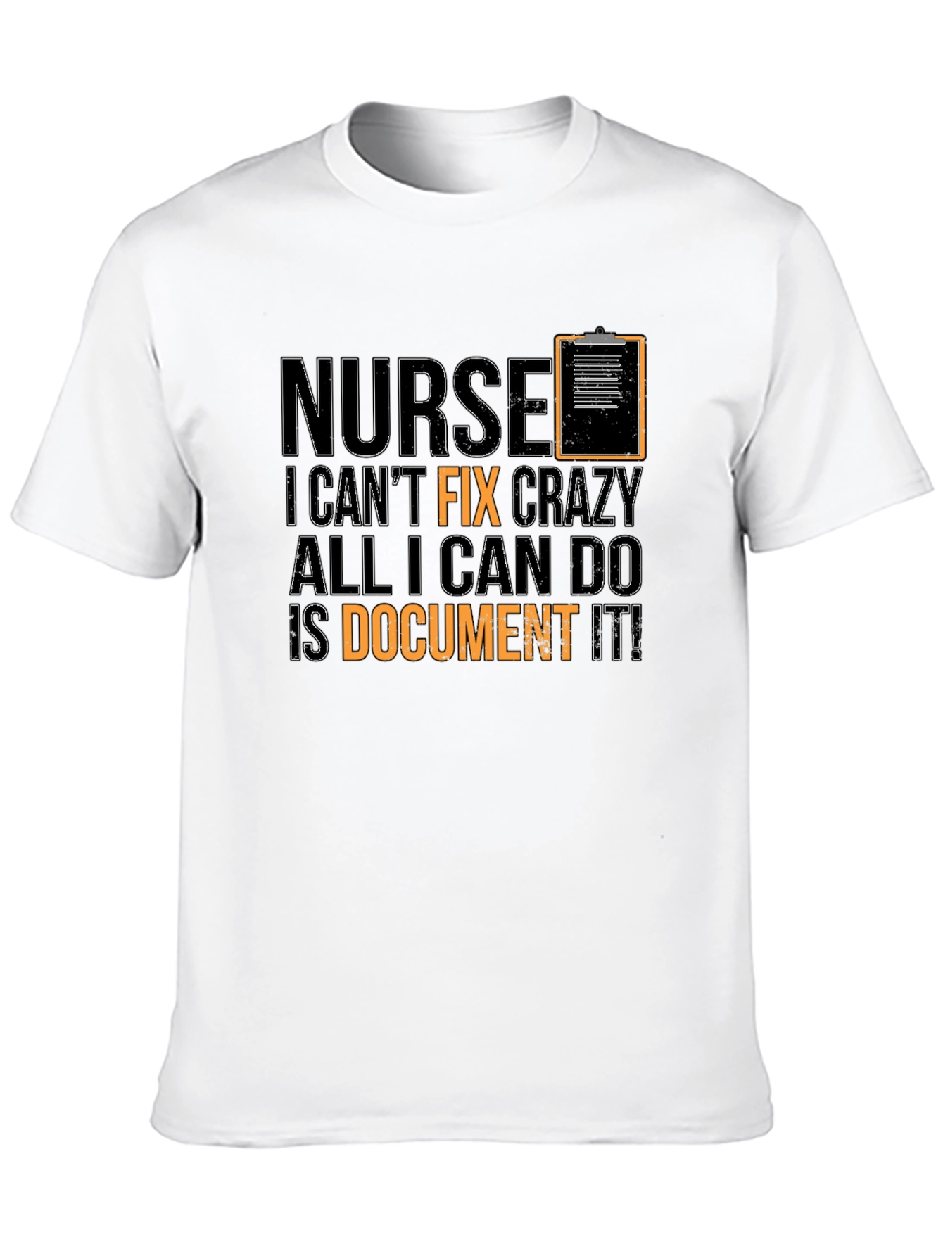 Black Nurse Crazy Funny Black T-Shirt view 10
