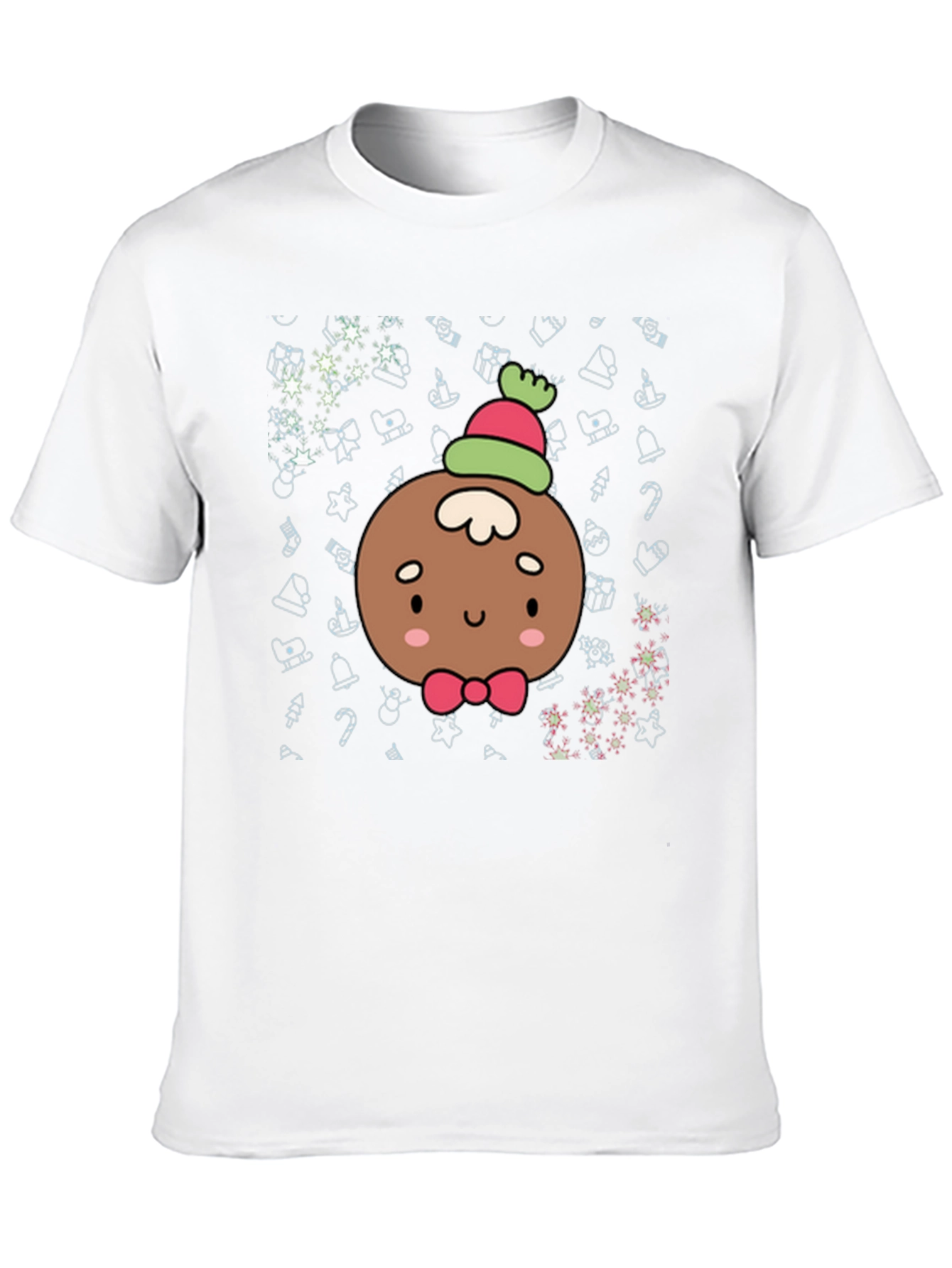 Black Festive Gingerbread Person T-Shirt view 10