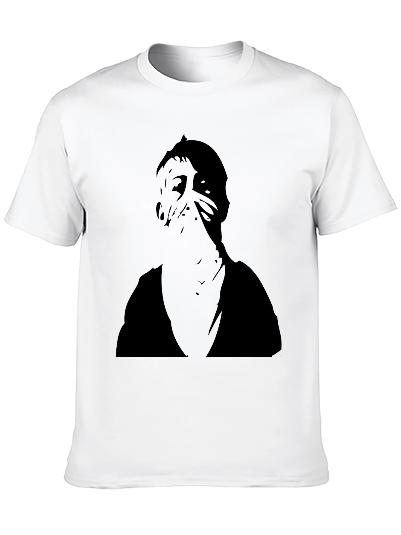 Black Mysterious Figure Black Graphic Tee view 10